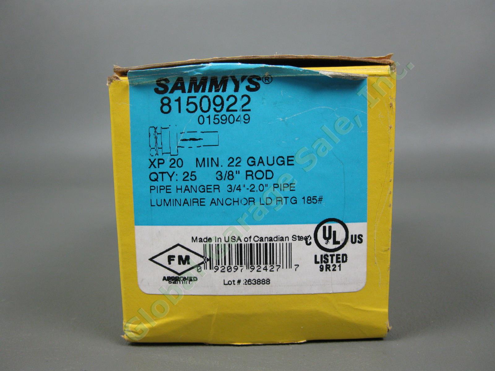 25 Sammys 8150922 3/8"-16 Vertical Threaded Rod Hanger Luminaire Anchor 185# 6