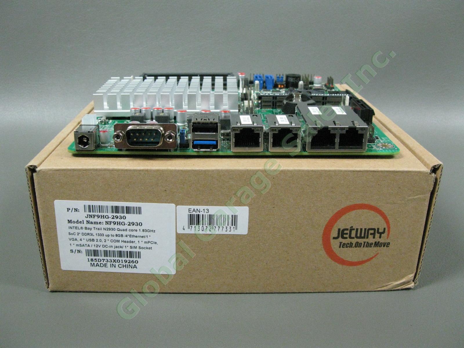 5 Jetway NF9HG-2930 Intel Quad Core LAN Thin Mini-ITX Networking Motherboard