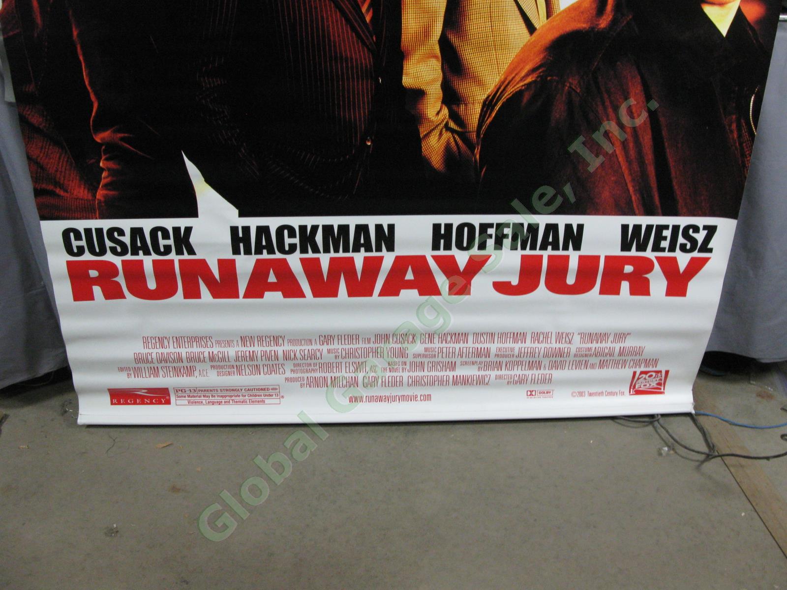 HUGE Runaway Jury Original Movie Theater Poster Banner Cusack Hackman Hoffman 2