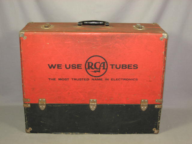 Vintage Radio TV Vacuum Tube Lot GE Sylvania RCA Case +