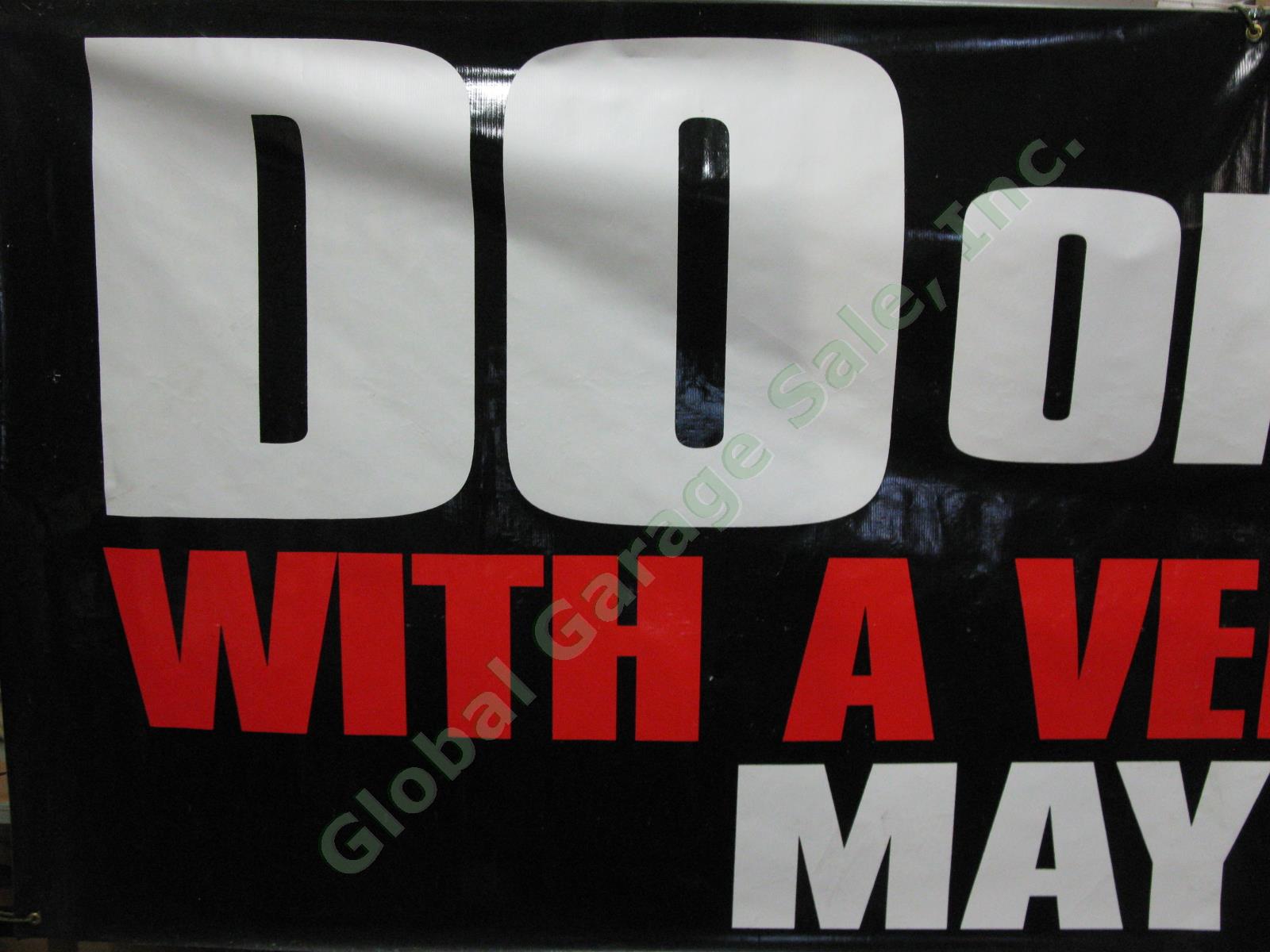 HUGE 1995 Do Or Die Hard Vengeance VTG Original Movie Poster Banner Bruce Willis 1