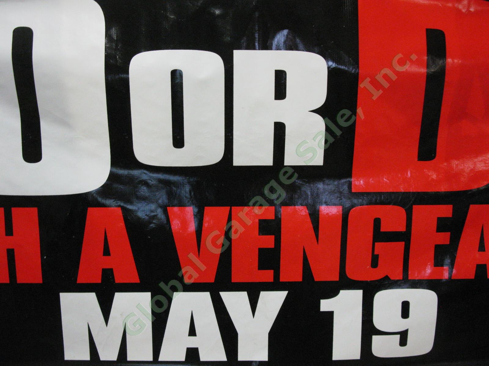 HUGE 1995 Do Or Die Hard Vengeance VTG Original Movie Poster Banner Bruce Willis 2