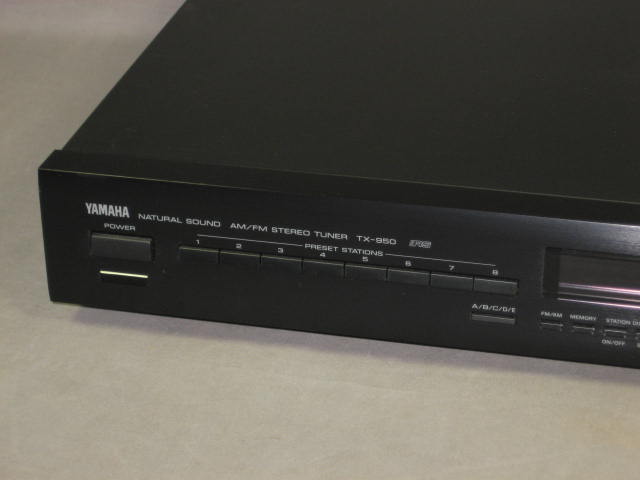 Yamaha TX-950 Natural Sound AM/FM Stereo Tuner + Manual 1