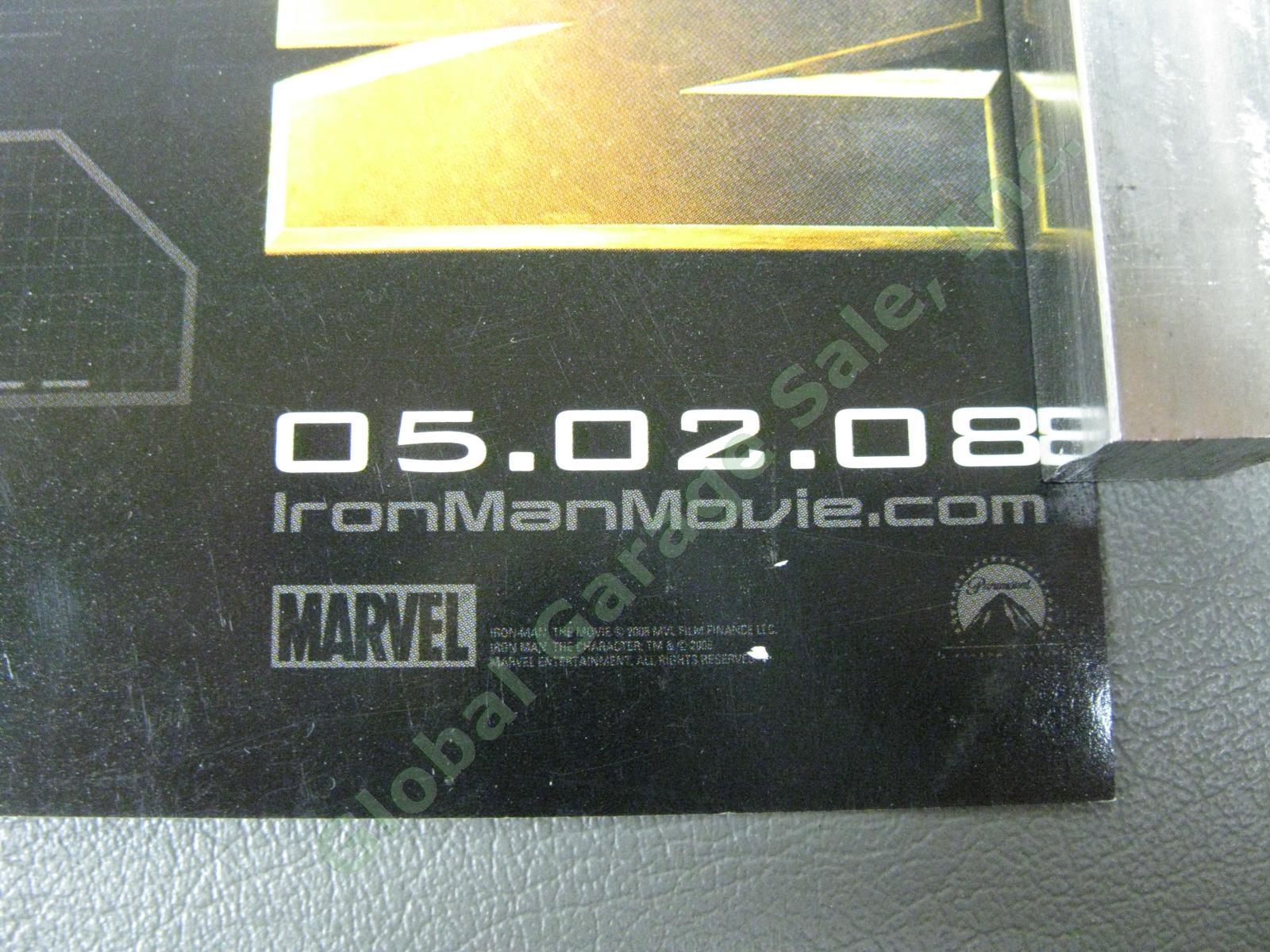 Rare Original 2008 Iron Man Movie Theater 20" Lobby Card MCU Mark 1 2 3 Stark 5