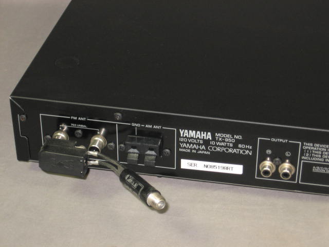 Yamaha TX-950 Natural Sound AM/FM Stereo Tuner + Manual 4
