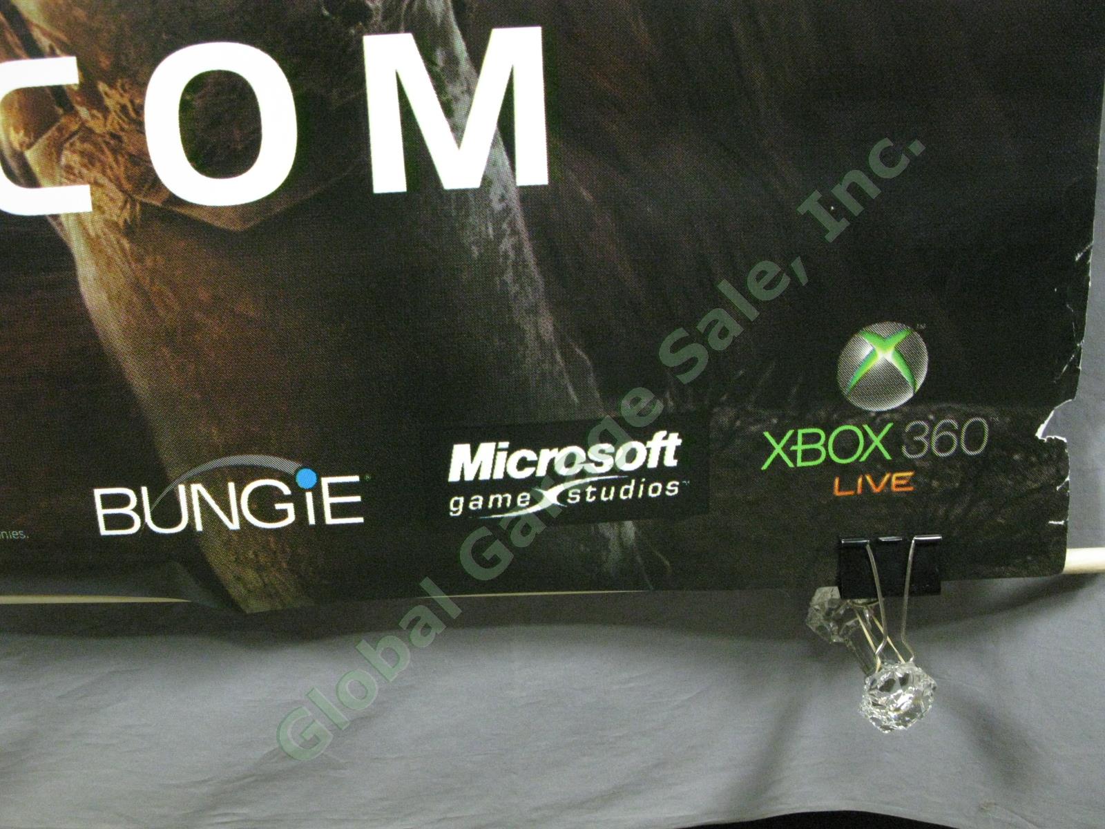 HUGE RARE Halo 3 Master Chief Xbox Video Game Original Store Promo Poster Banner 5