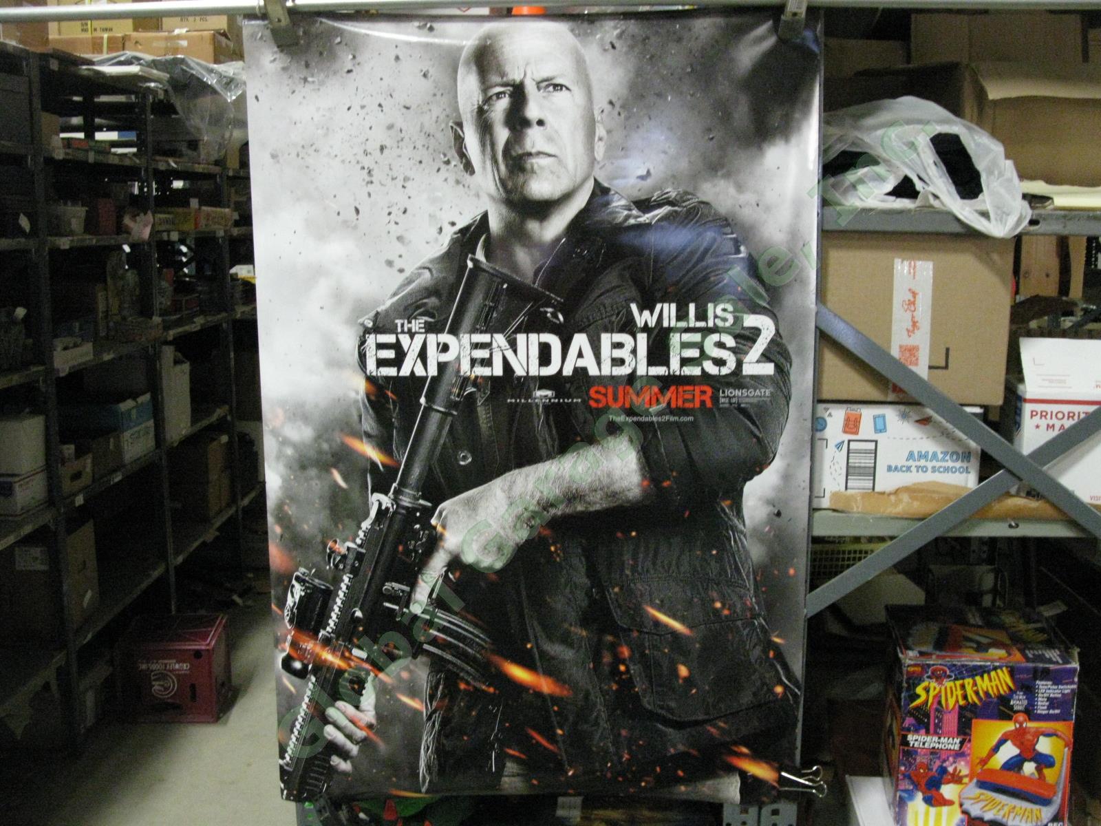 Expendables 2 Bruce Willis Mr Church Original Movie Theater Lobby Display Poster