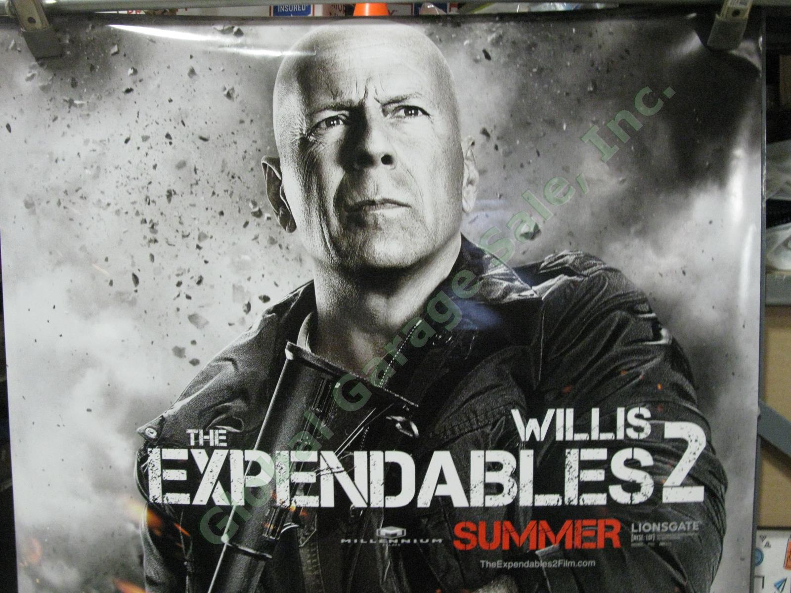 Expendables 2 Bruce Willis Mr Church Original Movie Theater Lobby Display Poster 1