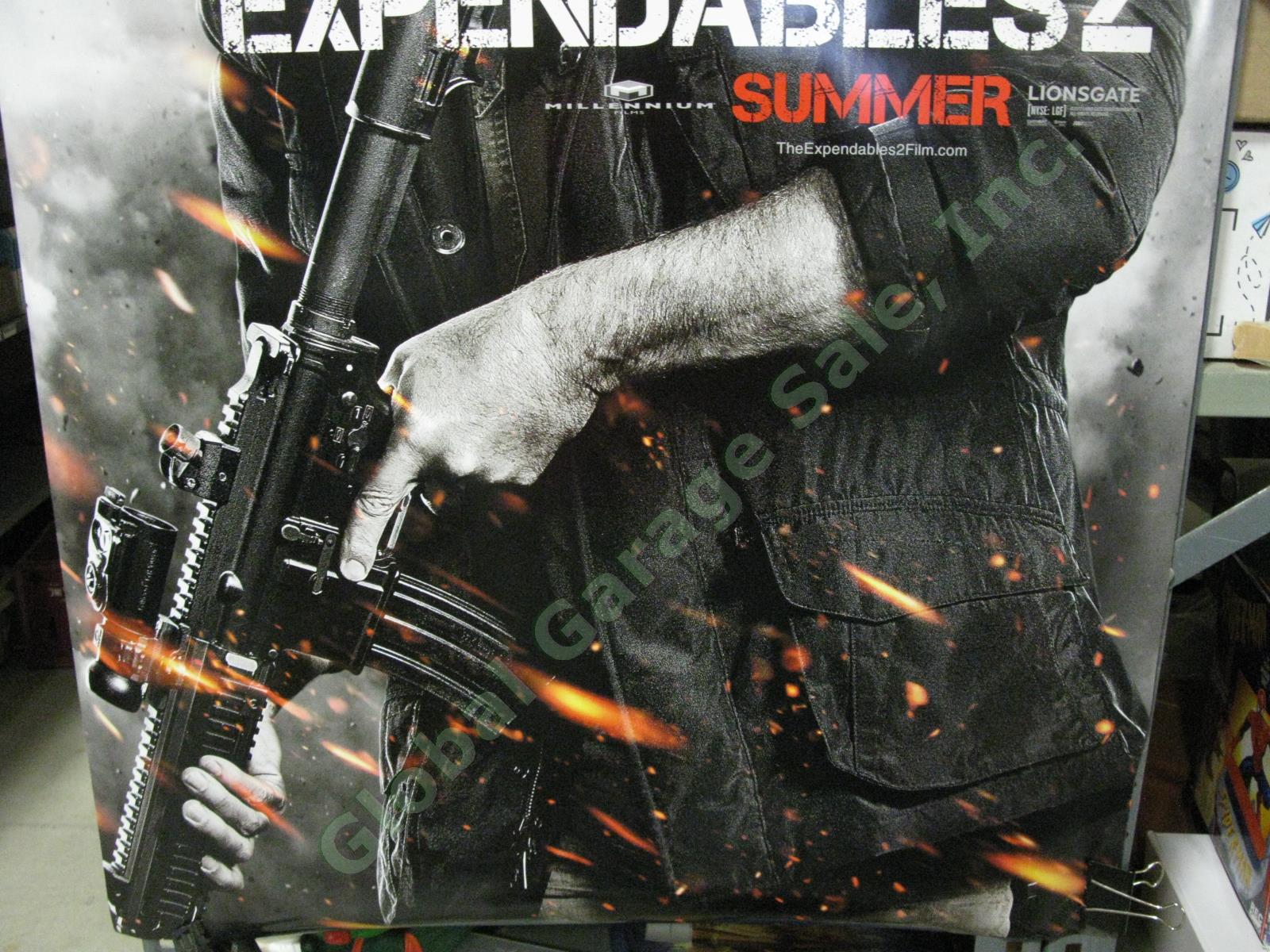 Expendables 2 Bruce Willis Mr Church Original Movie Theater Lobby Display Poster 2