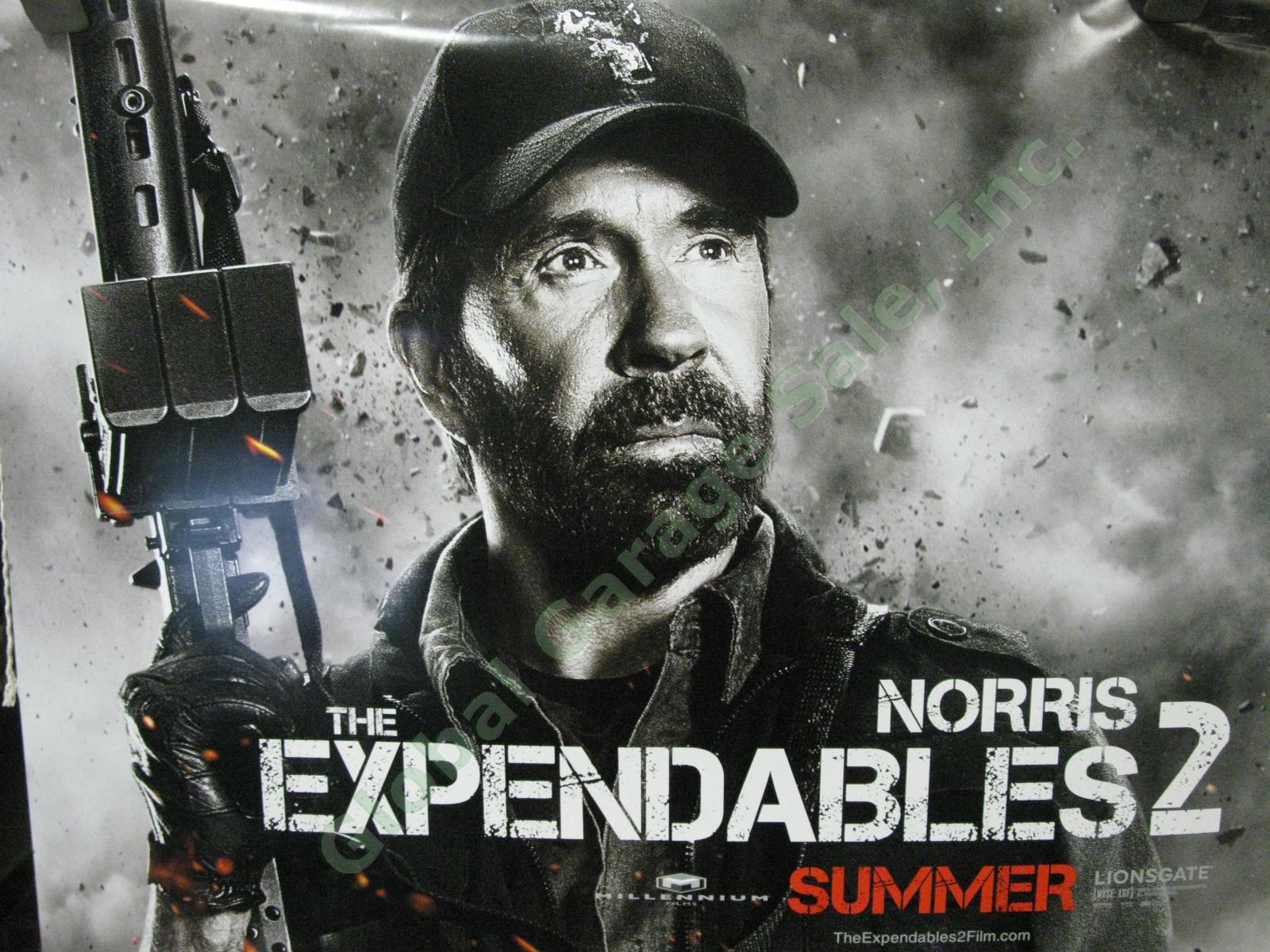 Expendables 2 Chuck Norris Booker Original Movie Theater Lobby Display Poster 1