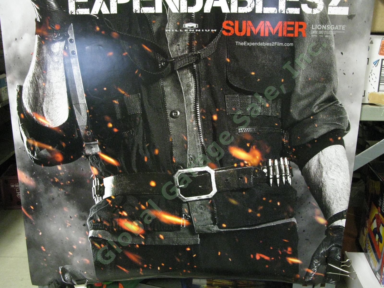 Expendables 2 Chuck Norris Booker Original Movie Theater Lobby Display Poster 2