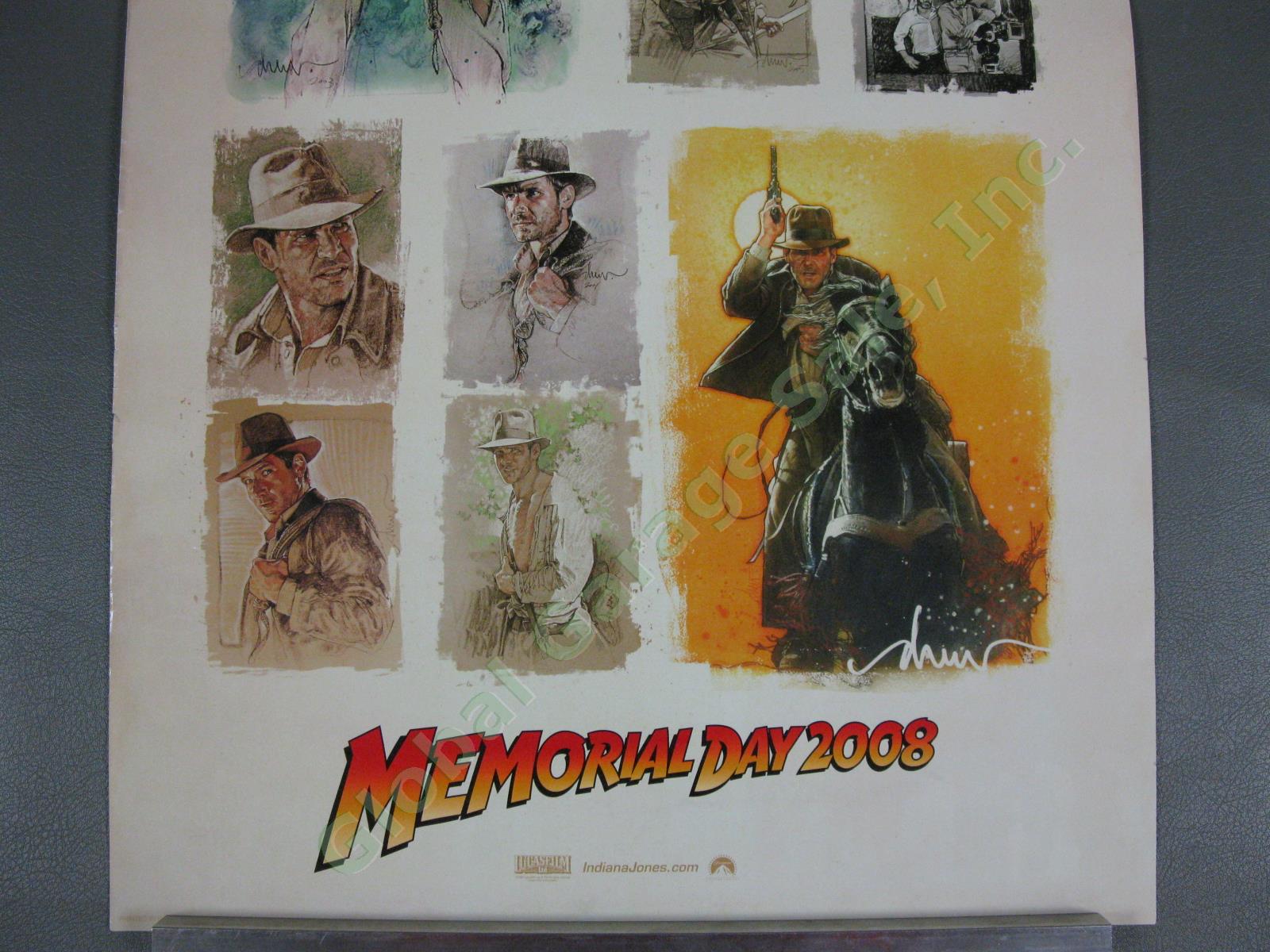 Authentic Indiana Jones Memorial Day 2008 Commemorative 20" Poster Harrison Ford 2