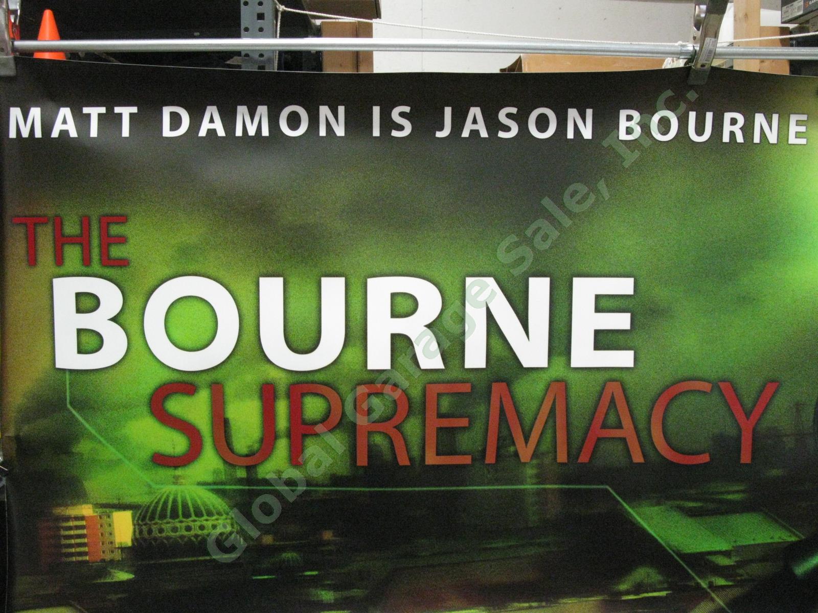 HUGE Jason Bourne Supremacy Original Movie Theater 70" Vinyl Promo Banner Damon 1