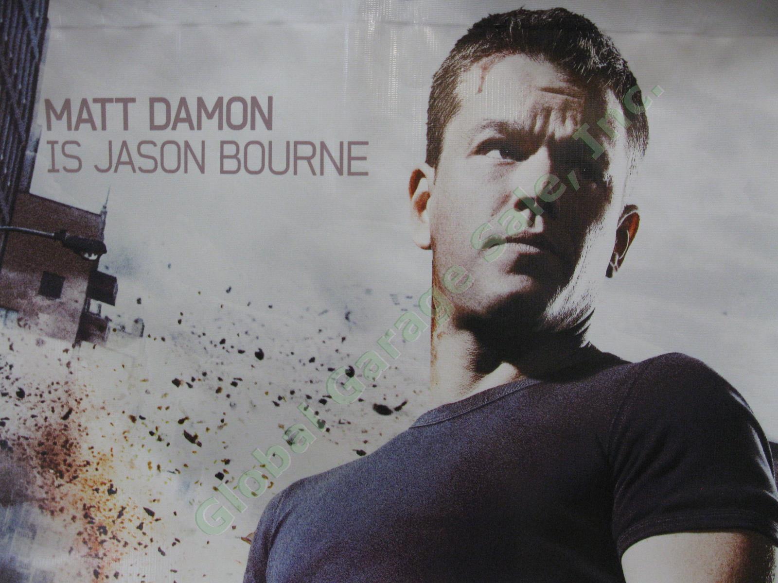 HUGE Jason Bourne Ultimatum Original Movie Theater Lobby Vinyl Banner Matt Damon 1