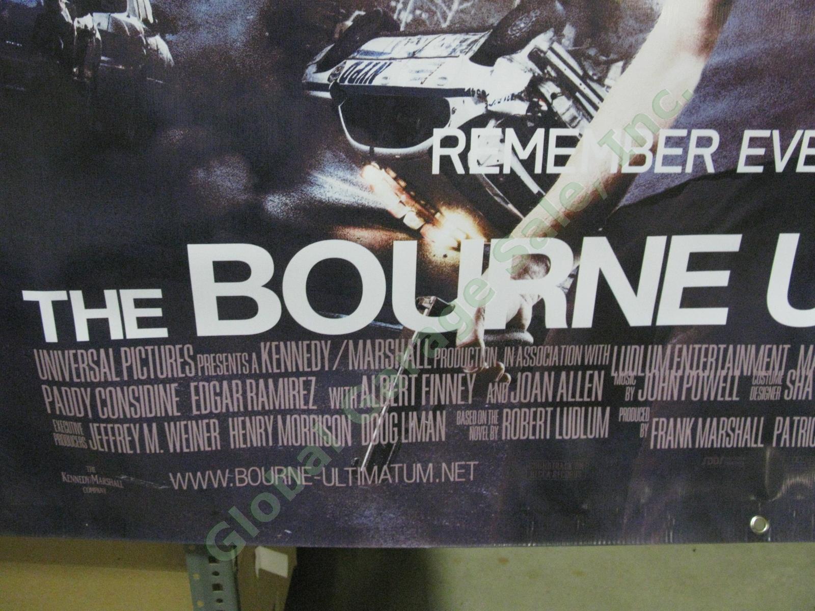 HUGE Jason Bourne Ultimatum Original Movie Theater Lobby Vinyl Banner Matt Damon 2