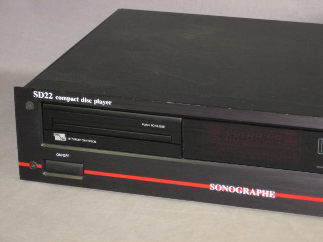 Conrad Johnson Sonographe SD22 Compact Disc CD Player 1