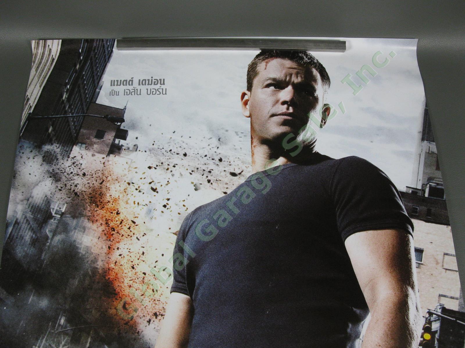 RARE Jason Bourne Ultimatum Original THAI Movie Theater Promo Poster Matt Damon 1
