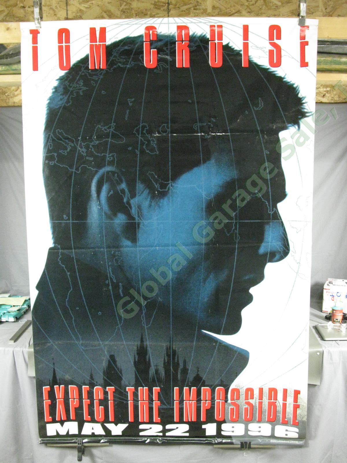 HUGE Mission Impossible Original Movie Theater Vinyl Display Banner Tom Cruise