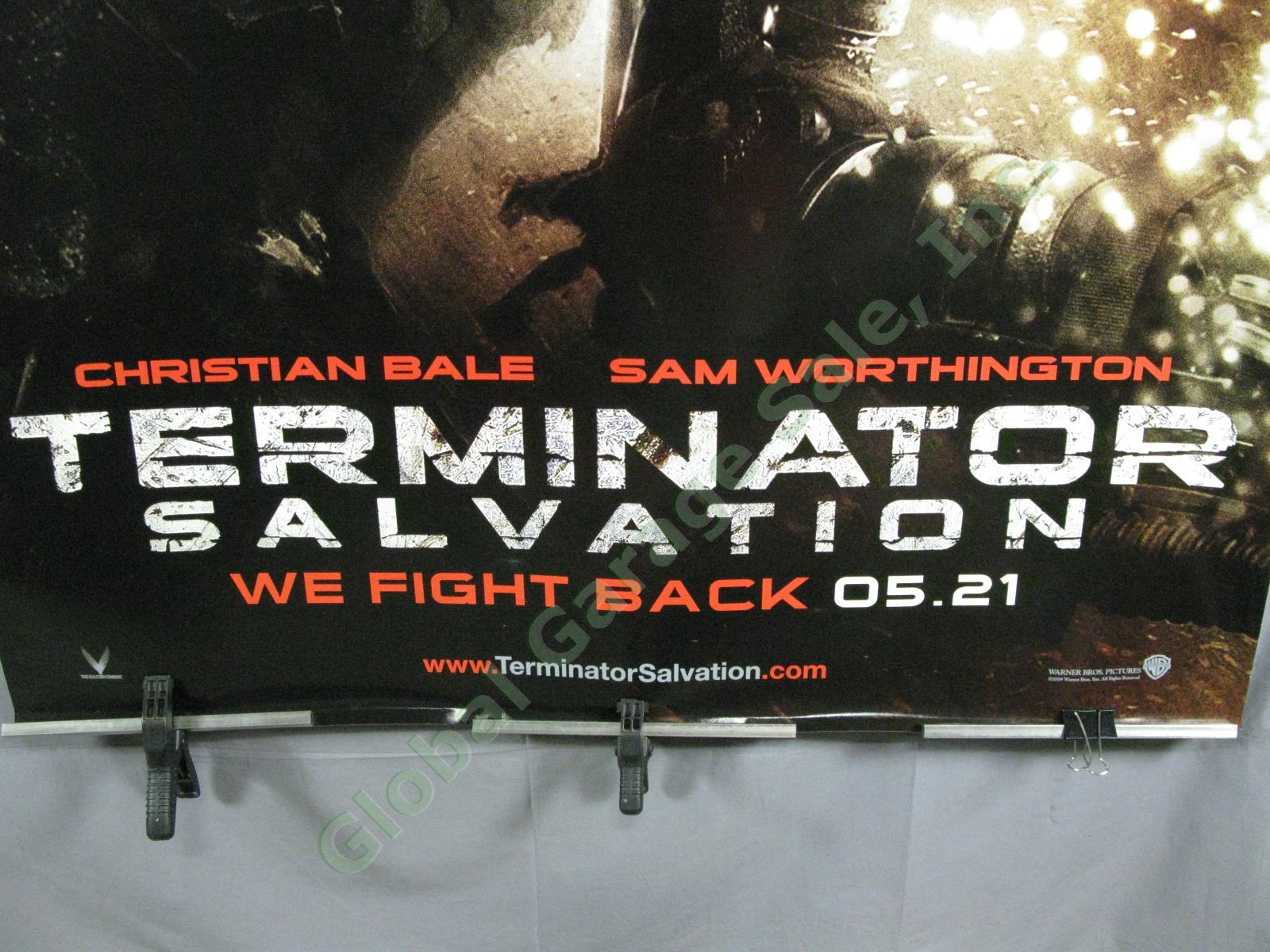 HUGE Terminator Salvation Original Movie Theater Lobby Promo Display Banner Bale 3