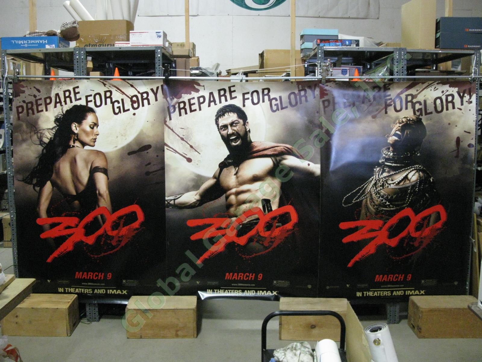 HUGE 300 Original Movie Theater 3-Piece Display Banner Set Gerard Butler Headey