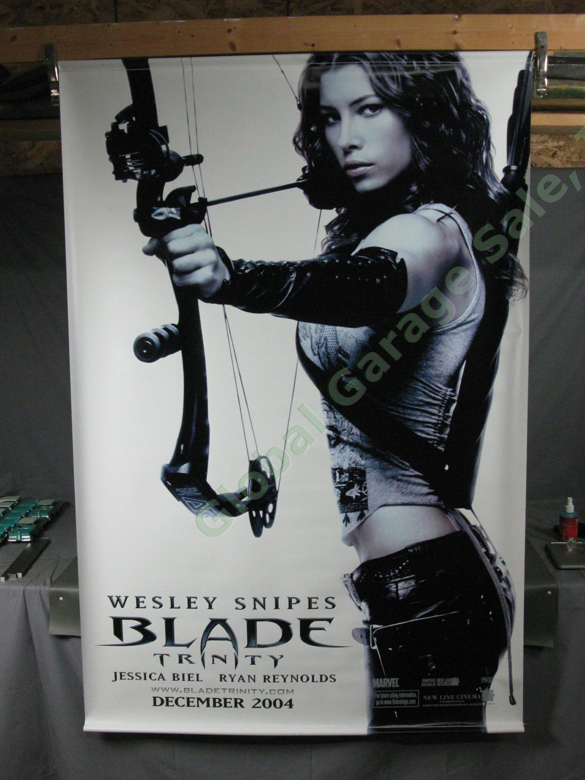 Blade Trilogy Marvel Original Movie Theater Vinyl Banner Jessica Biel Whistler
