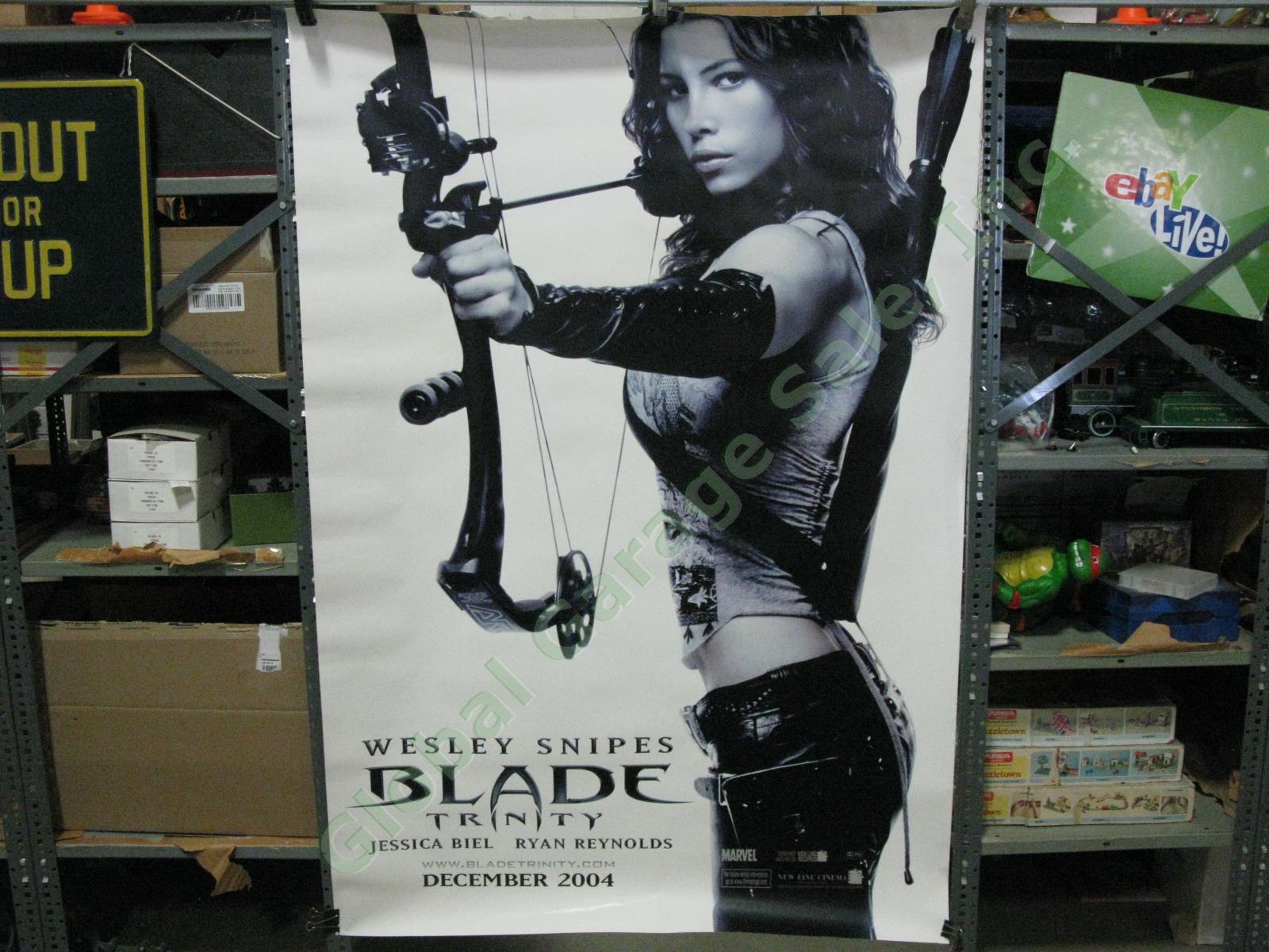 Blade Trinity Marvel Original Movie Theater Lobby Banner Jessica Biel Whister