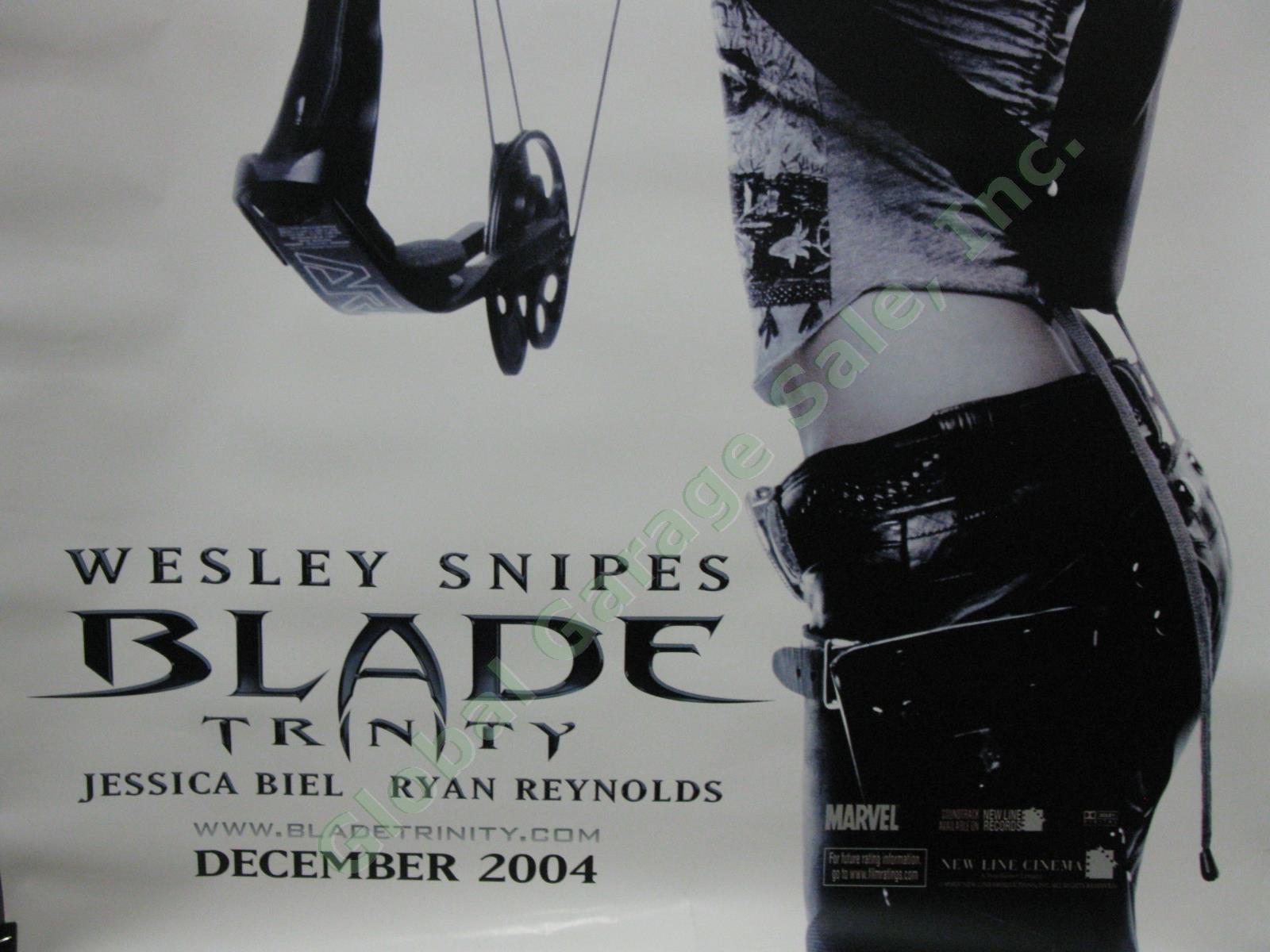 Blade Trinity Marvel Original Movie Theater Lobby Banner Jessica Biel Whister 2