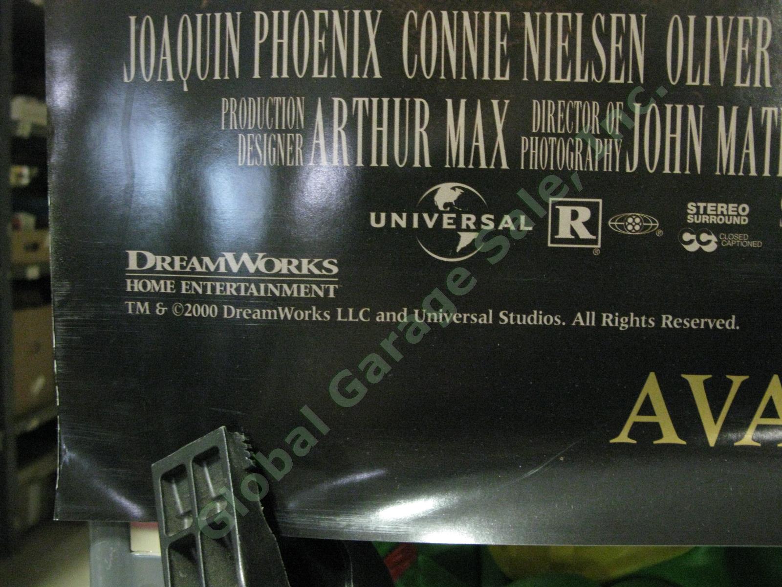 Gladiator Original Store Display DVD Movie Promo Poster Russell Crowe Maximus 3