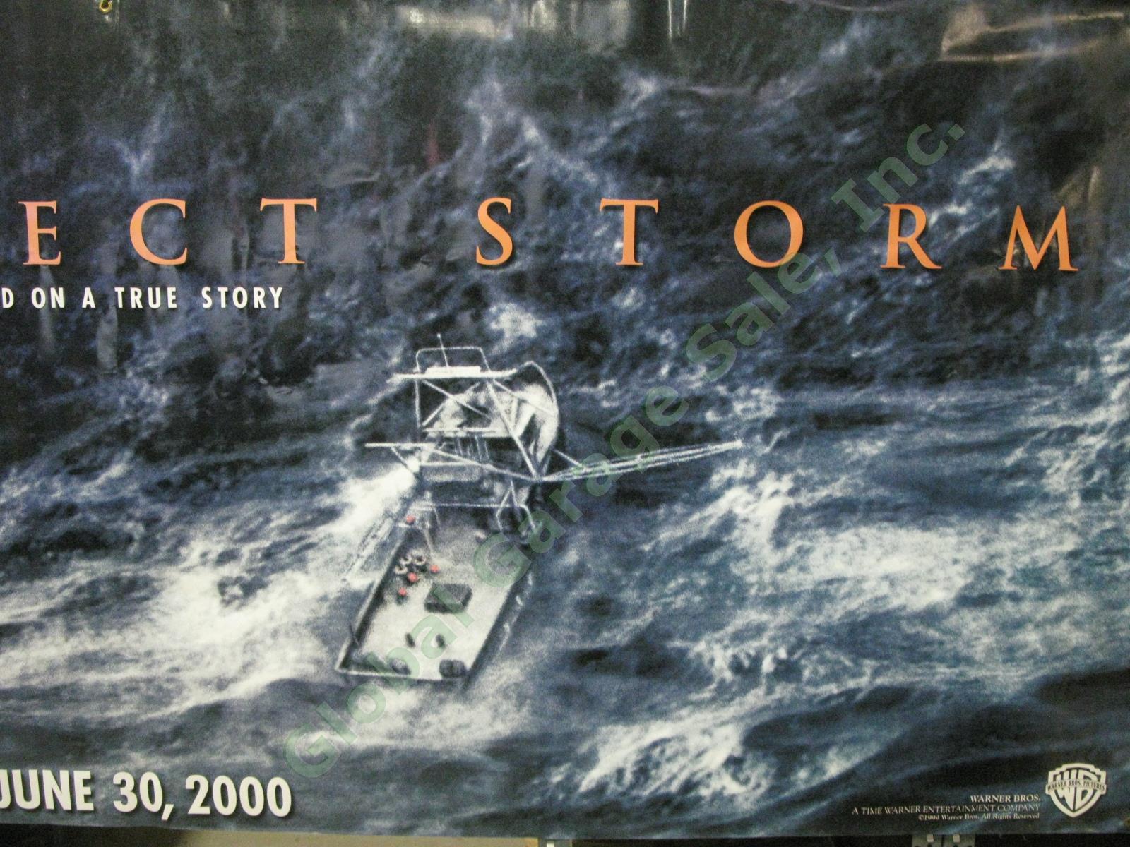 The Perfect Storm HUGE Original Movie Theater Lobby Vinyl Poster Banner Clooney 2