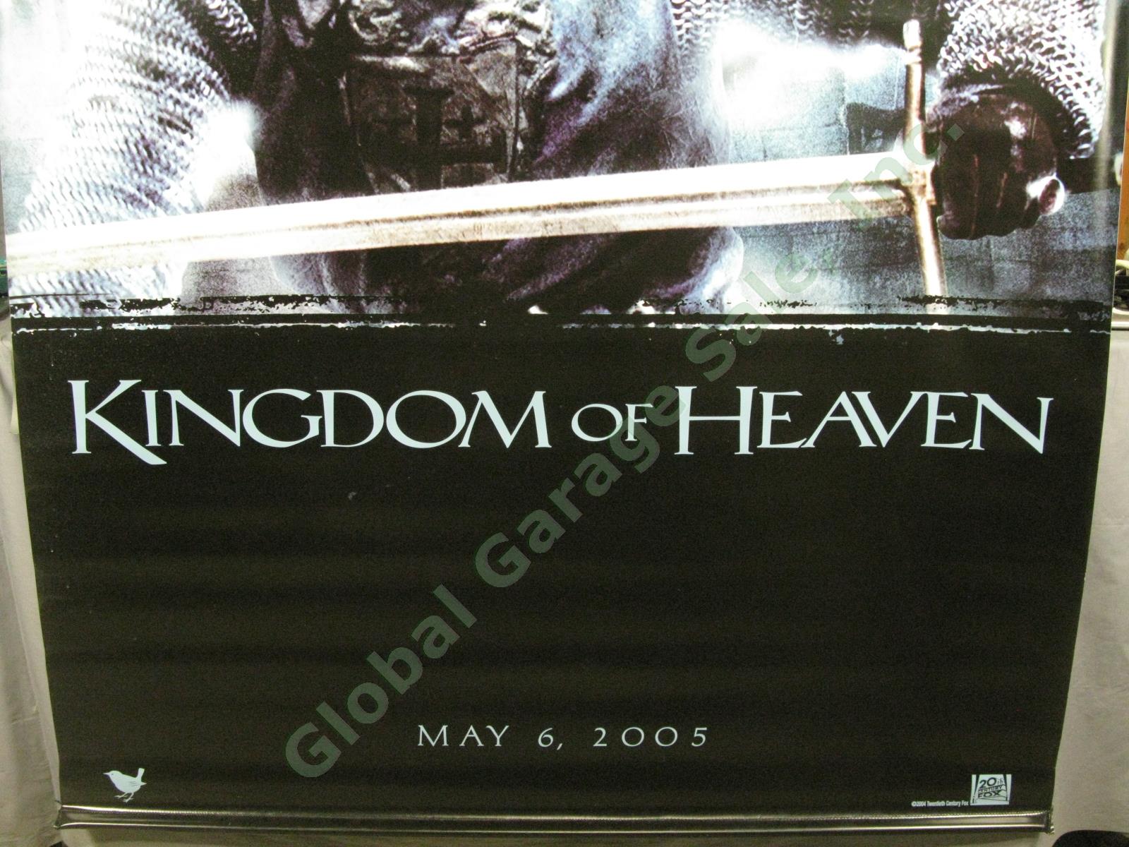 HUGE Kingdom of Heaven Original Movie Theater Lobby Vinyl Banner Sheen Crusades 2