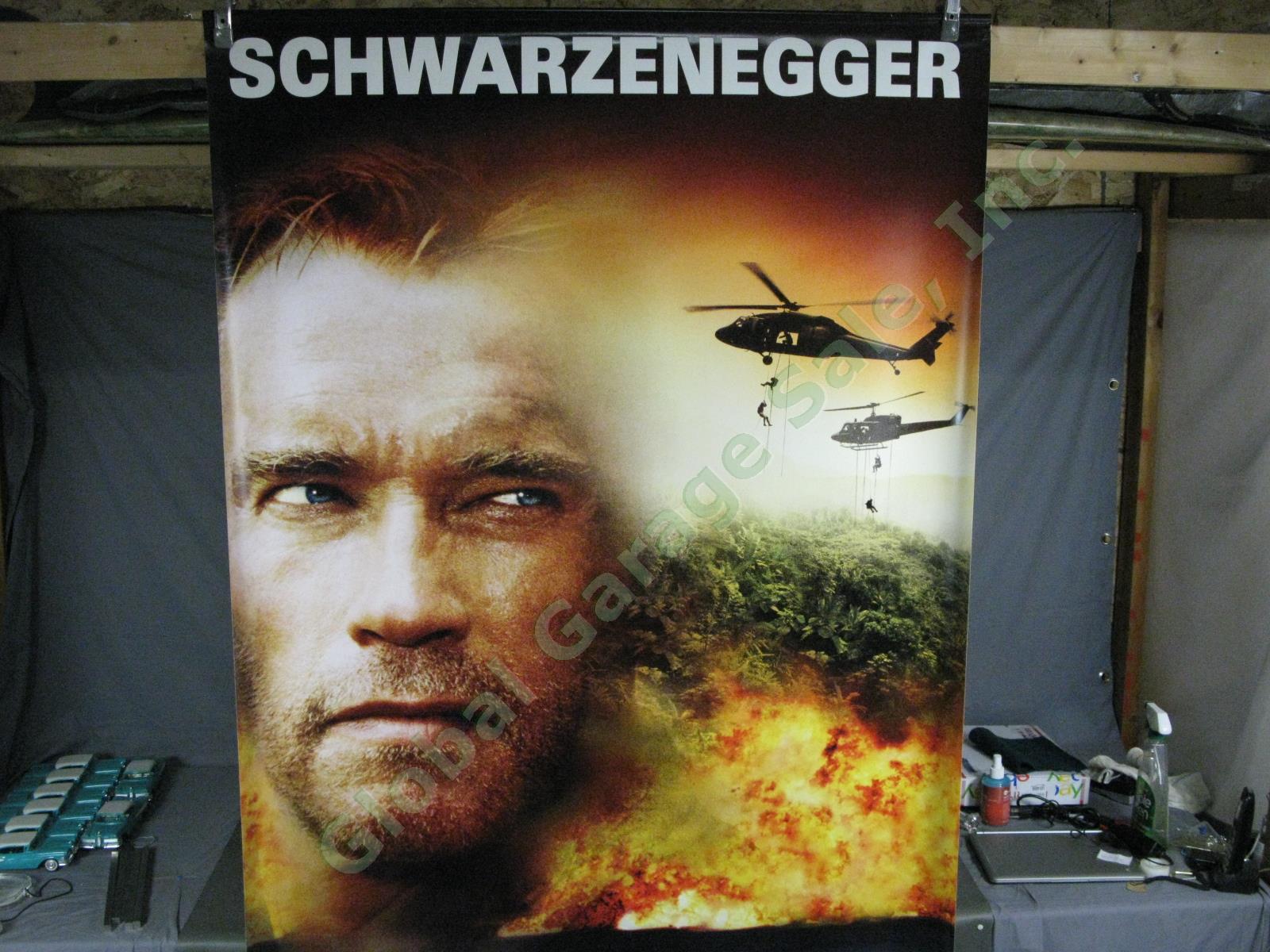 HUGE Collateral Damage Original Movie Theater Lobby Vinyl Banner Schwarzenegger 1
