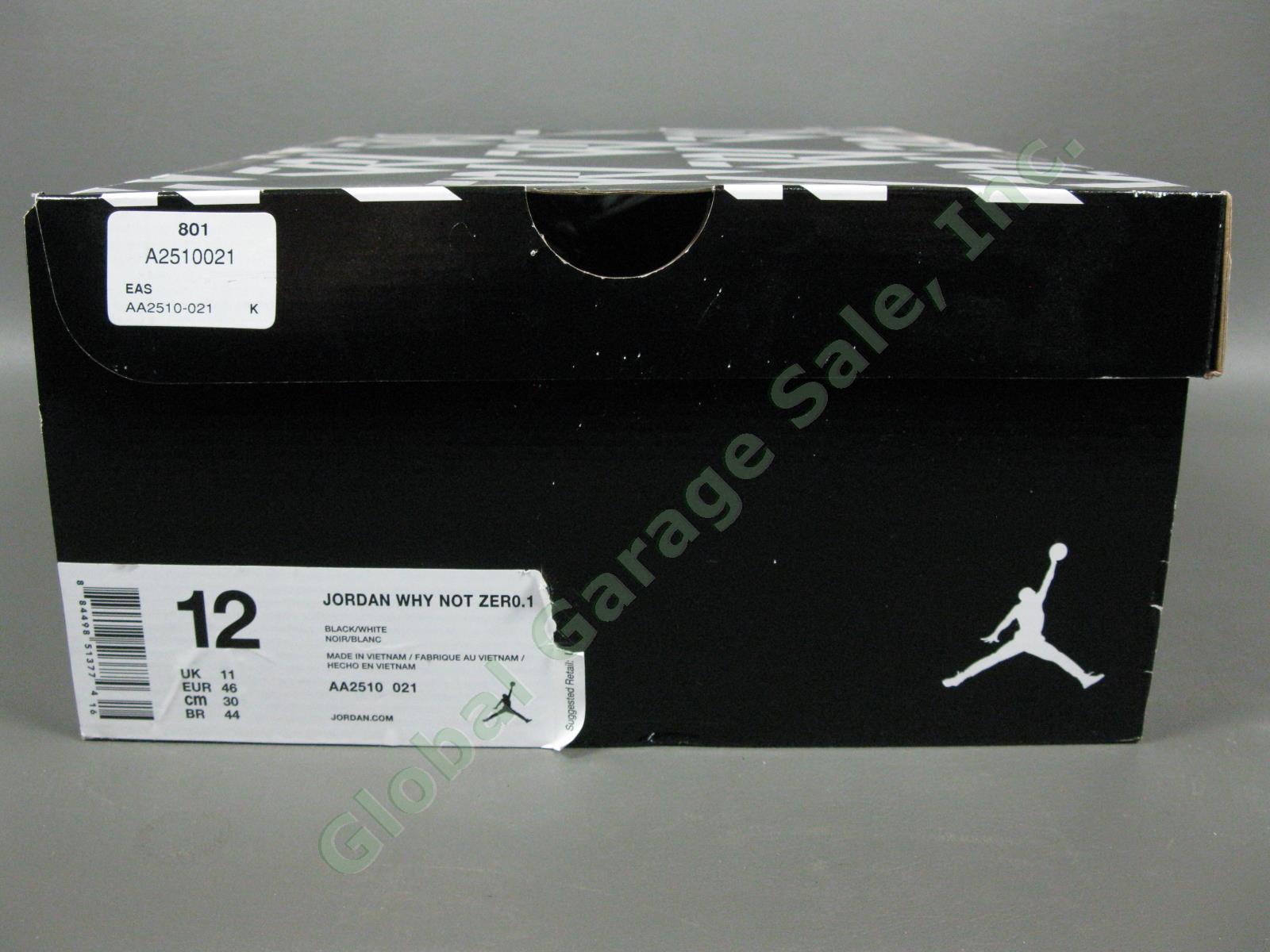 Nike Air Jordan Why Not Zero.1 Mens 12 Basketball Sneakers All Star Westbrook LA 9