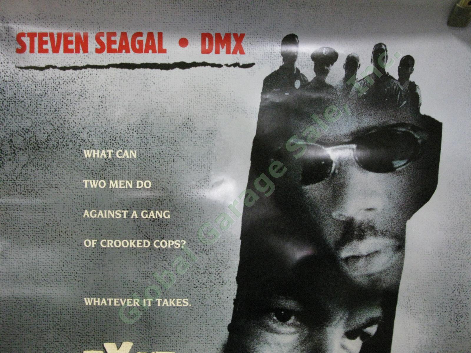Exit Wounds Original Movie Theater Lobby Promo Poster DMX Steven Seagal Police 1