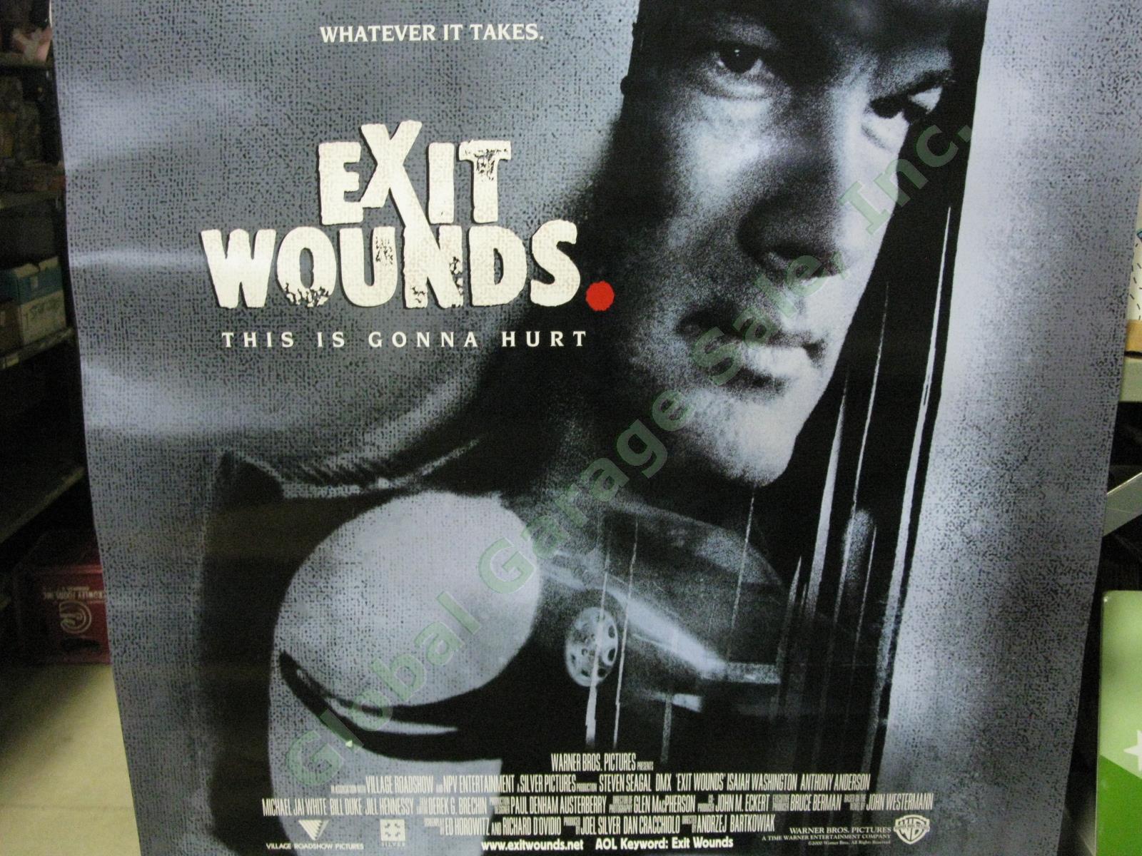 Exit Wounds Original Movie Theater Lobby Promo Poster DMX Steven Seagal Police 2