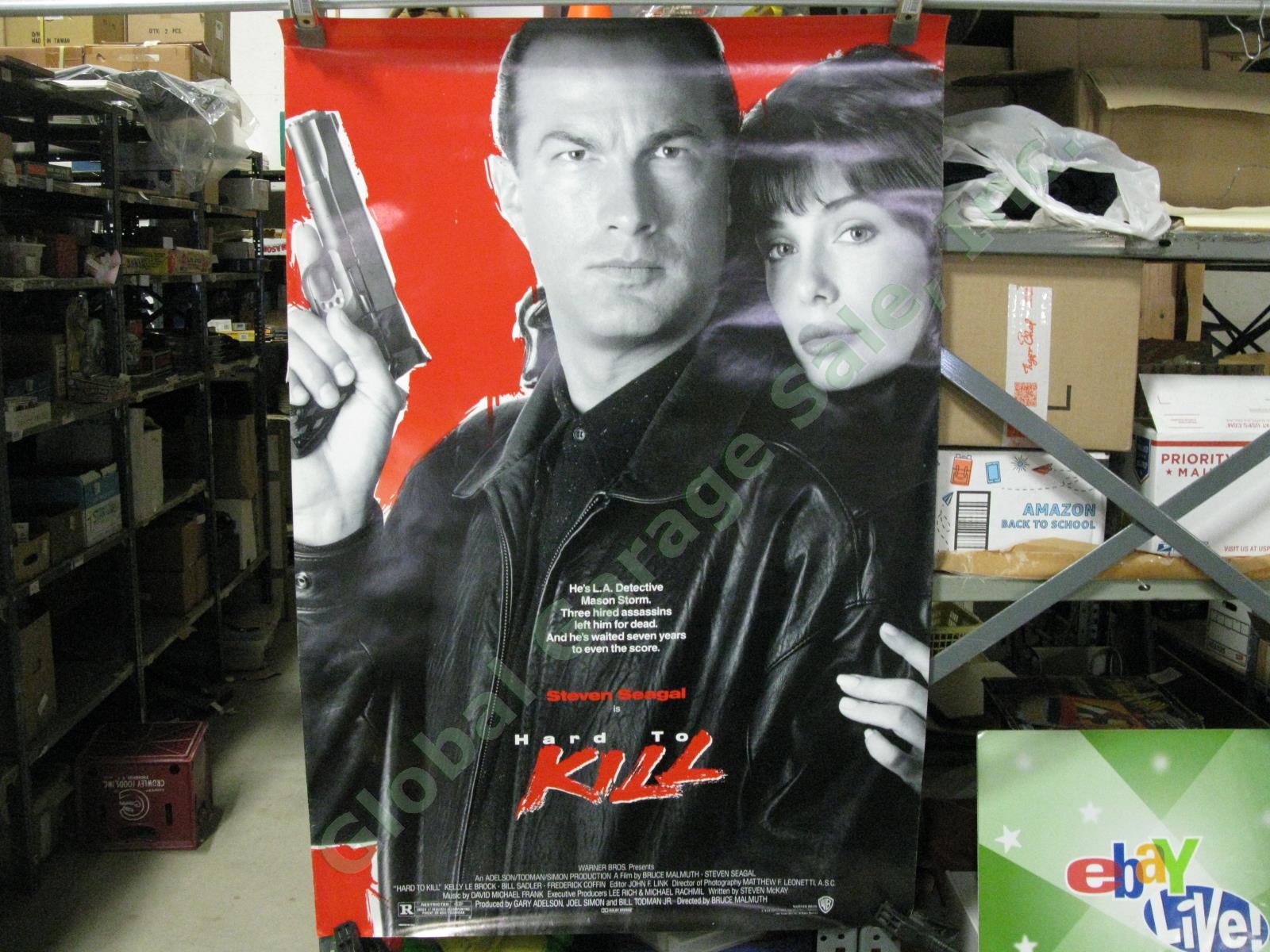 Hard To Kill Original Vintage Movie Theater Lobby Display Poster Steven Seagal