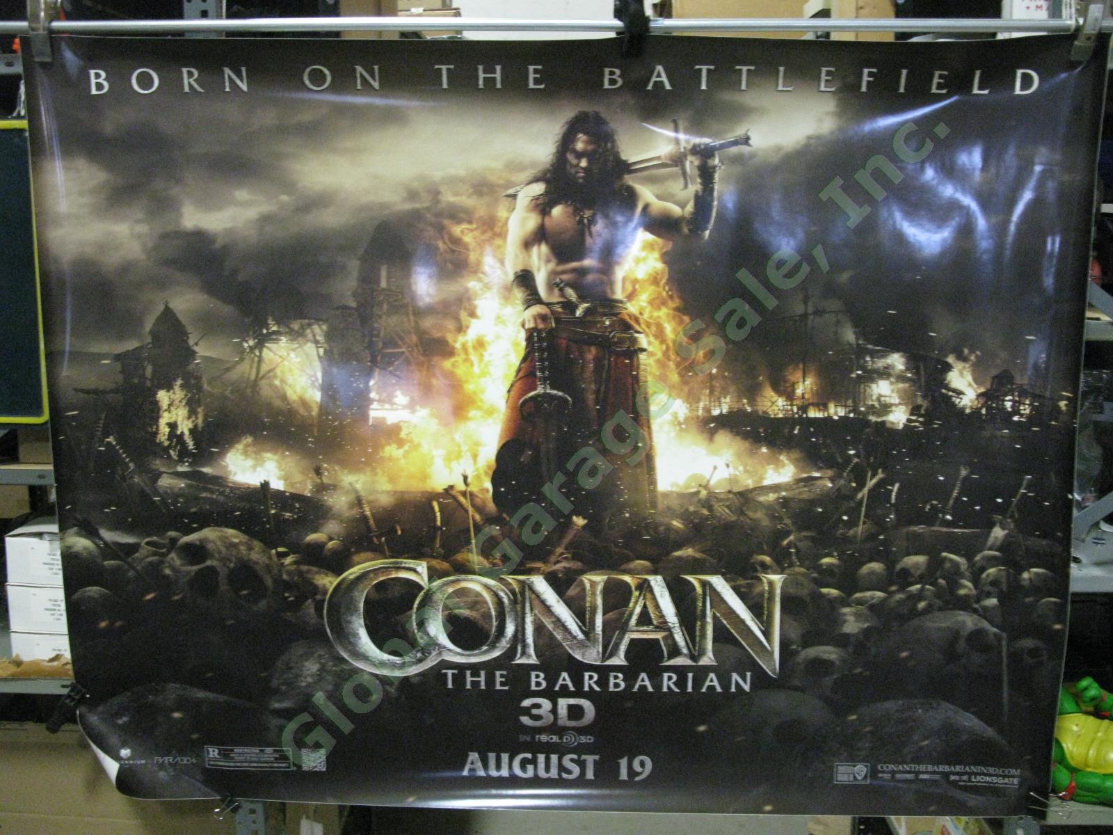 Conan The Barbarian Original Movie Theater Window Decal Vinyl Banner Jason Momoa