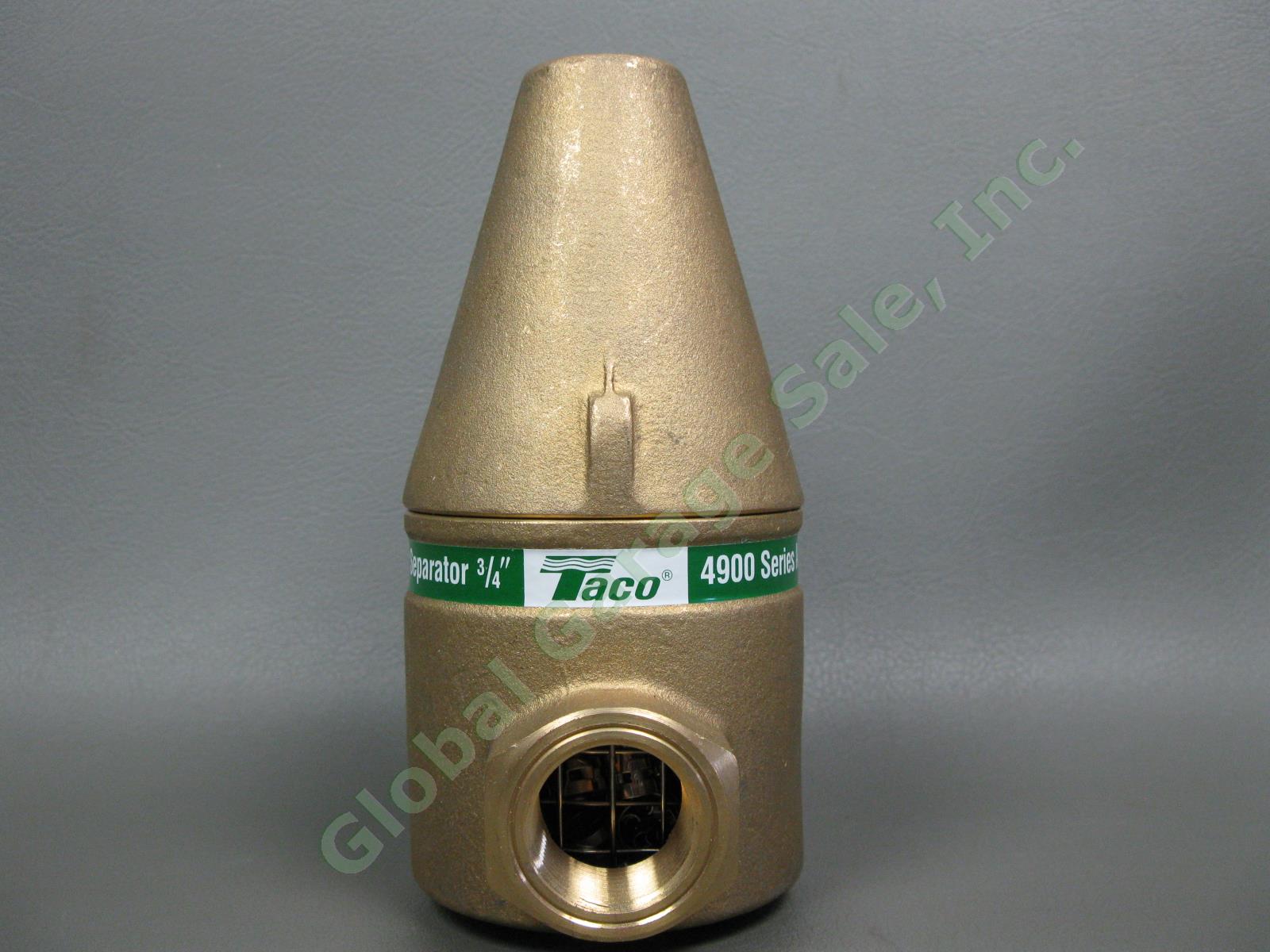 4 NEW Taco 49-075T-2 4900 Series 3/4" NPT Brass Air Separator 150 PSI Threaded 3