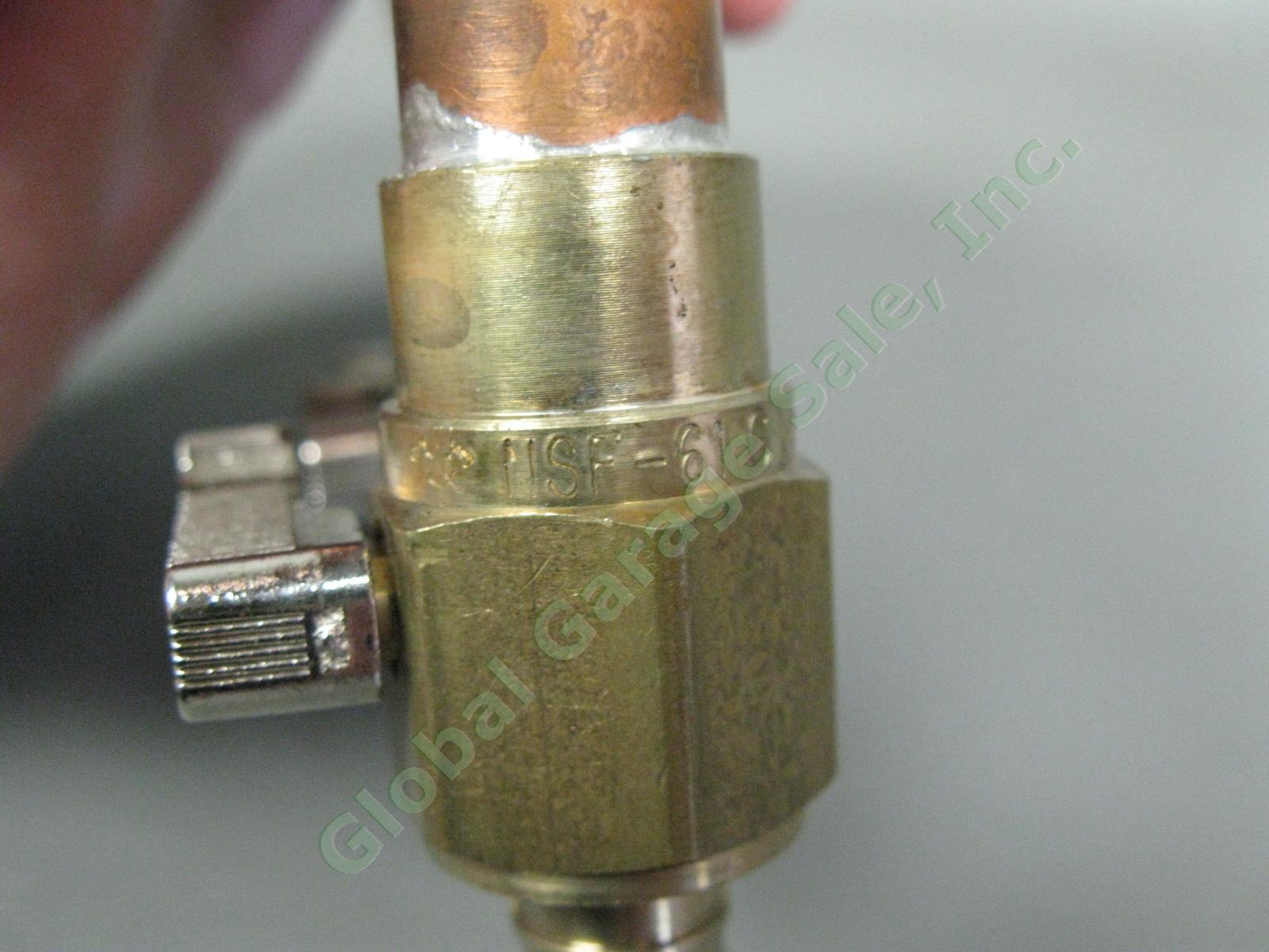 NEW 3-Port 1" Copper Plumbing Manifold Sweat 9" Pipe Brass Ball Valves NSF-61-G 2