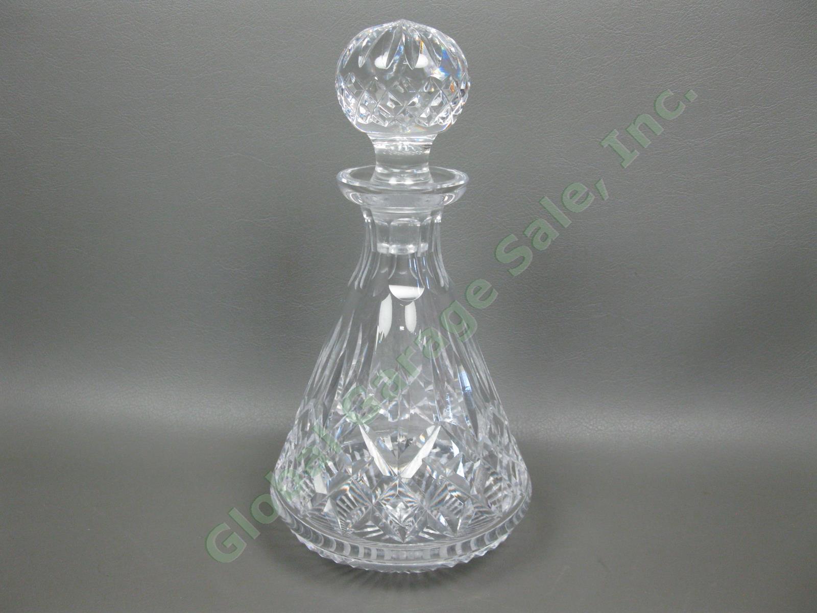Vintage Waterford Crystal Lismore Roly Poly Old Fashioned Glass Liquor Decanter