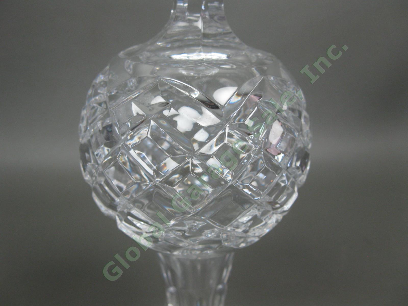 Waterford Crystal Christmas Tree Topper Decoration Tall 10.5" Glass Mint In Box 4