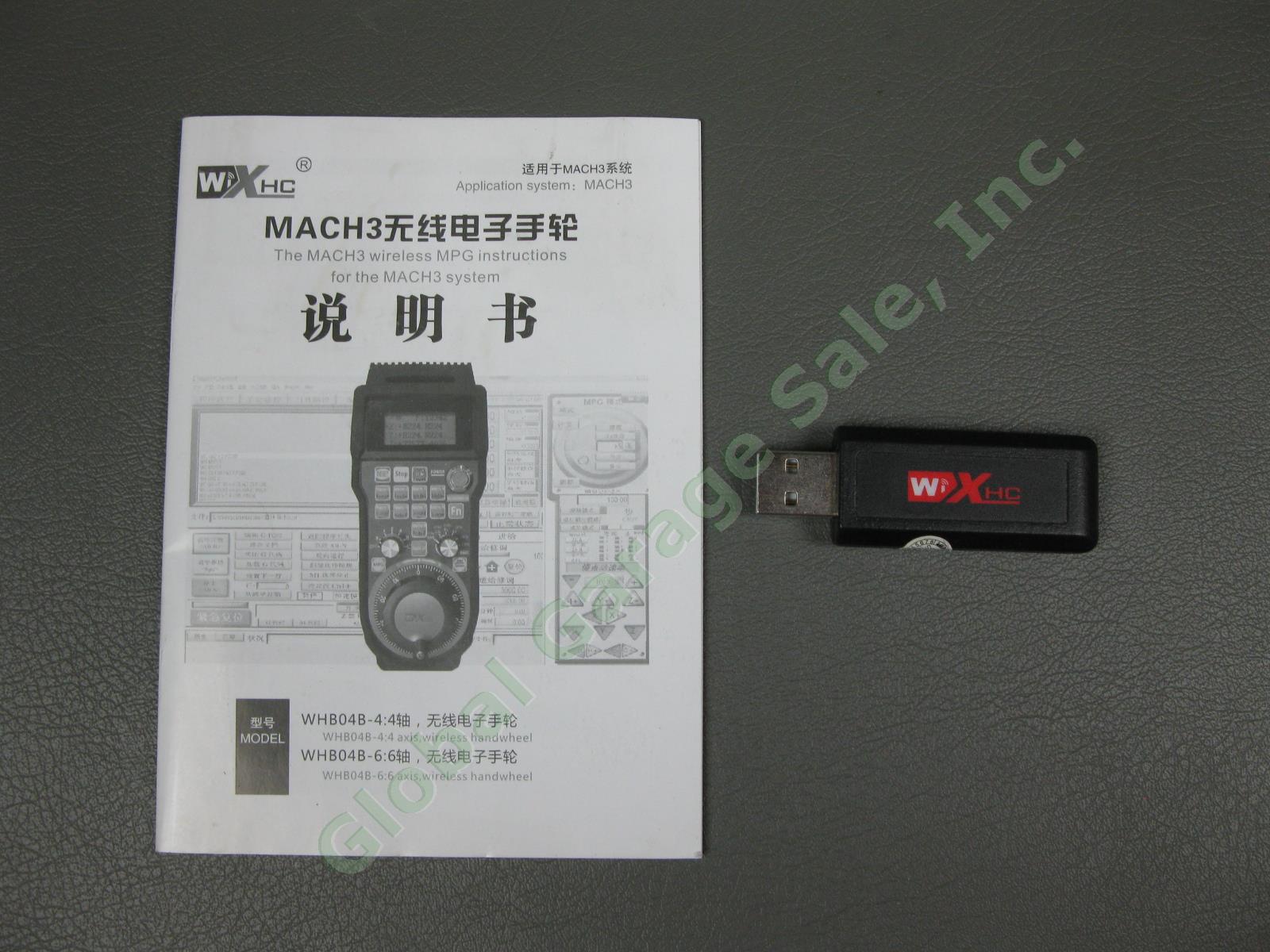 WiXHC 4-Axis CNC Mach3 Wireless Handwheel Controller Pendant Tool Gauge Software 2
