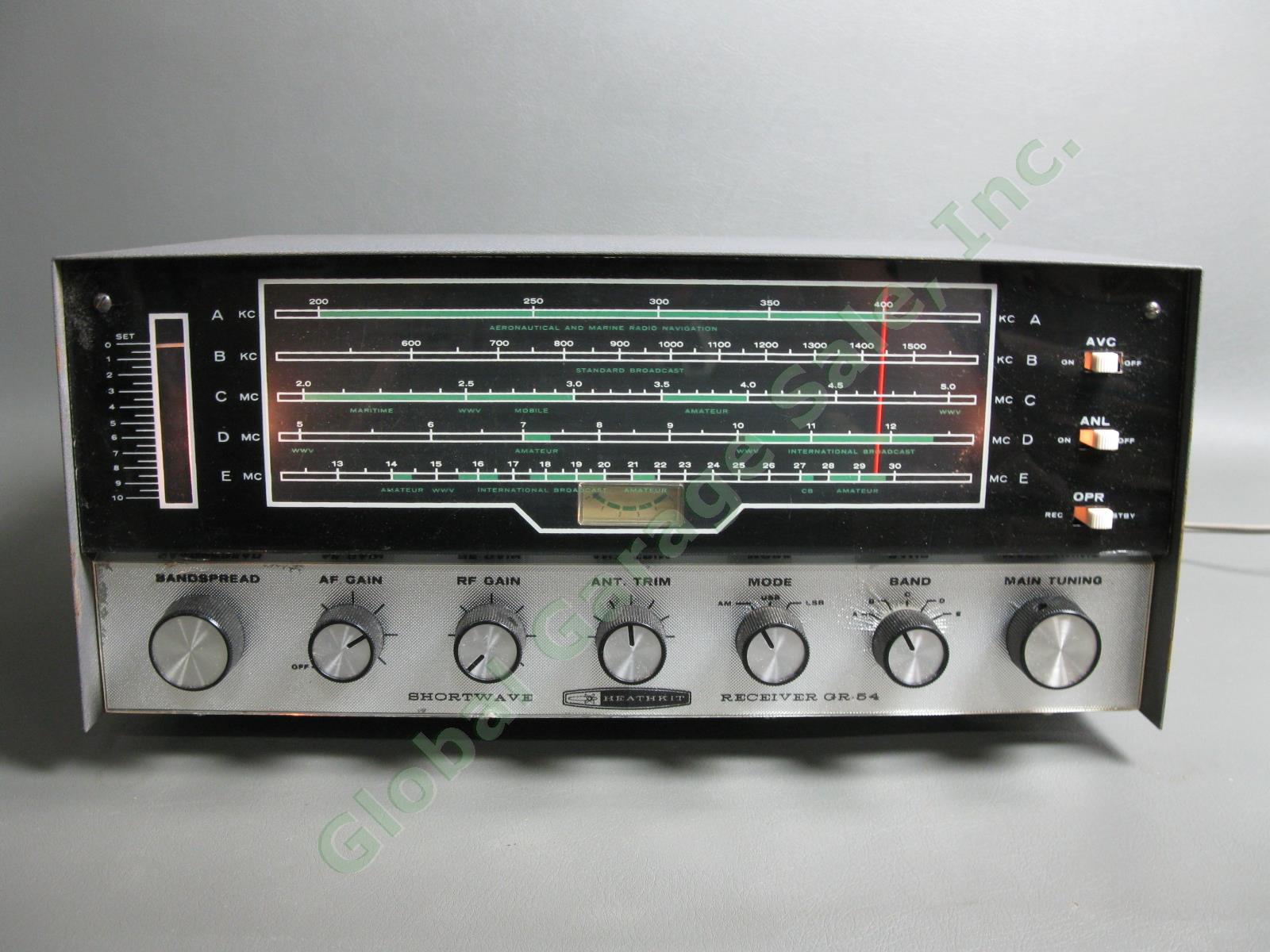 Heathkit GR-54 Shortwave Tube Ham Radio Receiver Marine International Broadcast