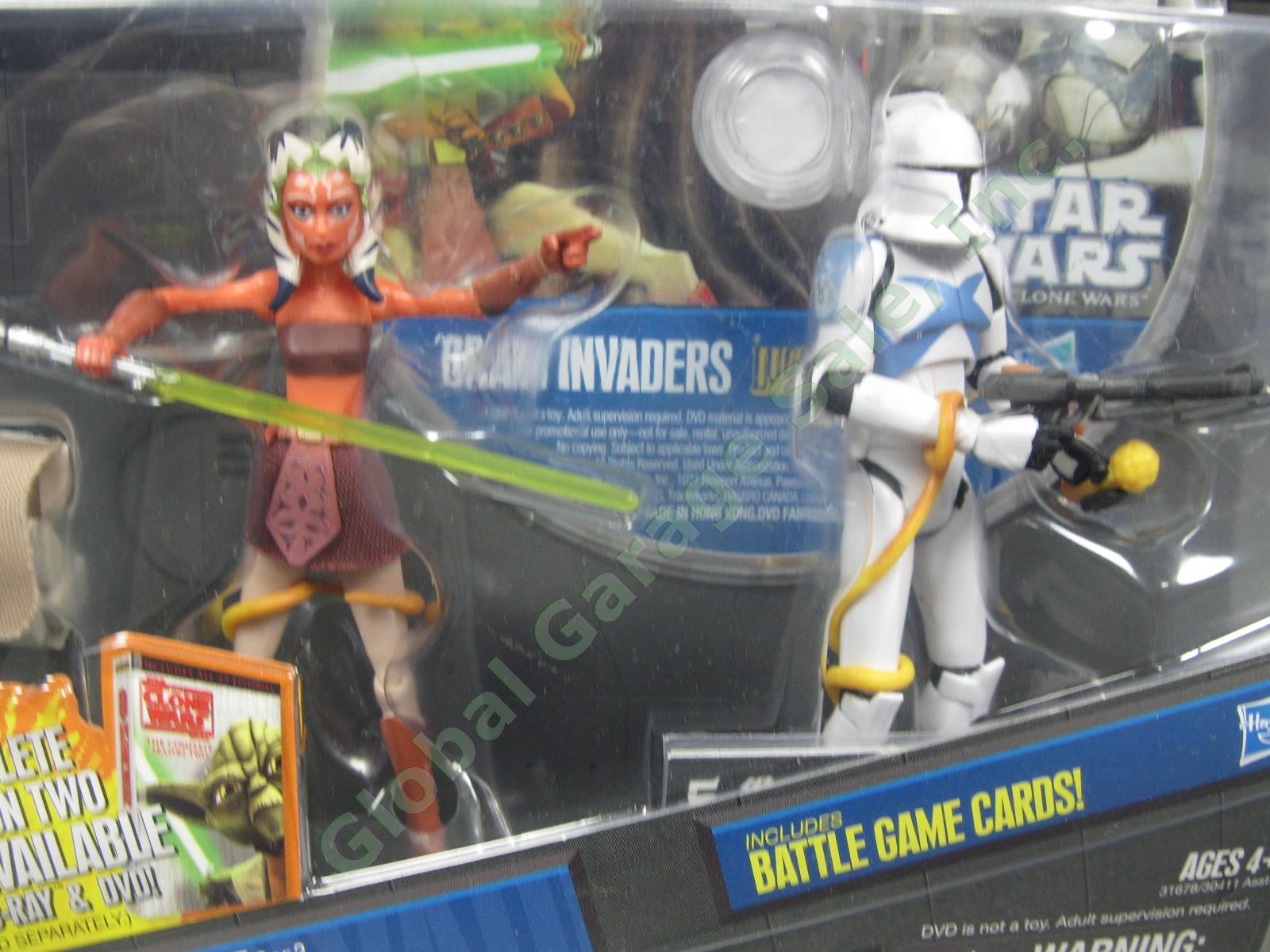 Star Wars The Clone Wars Brain Invaders Action Figure DVD Set Ahsoka Tano Scythe 1