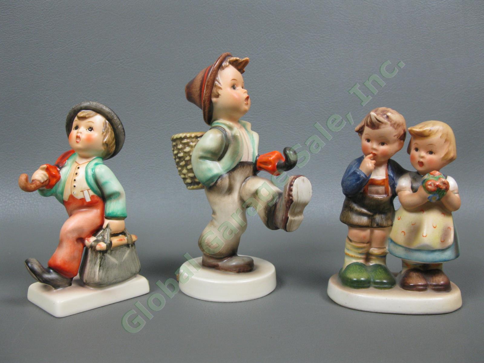 10 Vintage Goebel Hummel Porcelain Figurine Collection TMK2-TMK6 Germany Lot NR 3