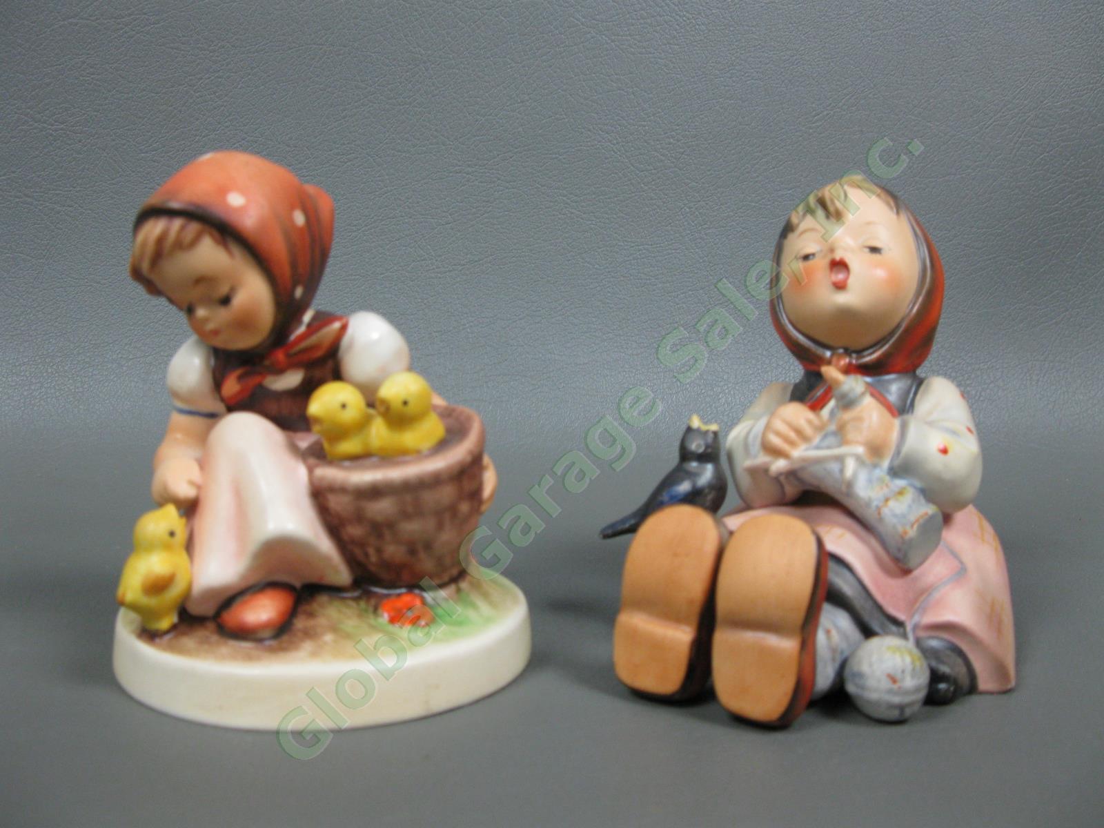 10 Vintage Goebel Hummel Porcelain Figurine Collection TMK2-TMK6 Germany Lot NR 4