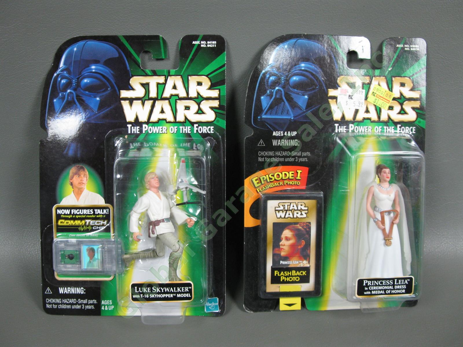 Star Wars IV New Hope POTF Commtech Flashback Photo Figure Lot Vader Luke Leia 2