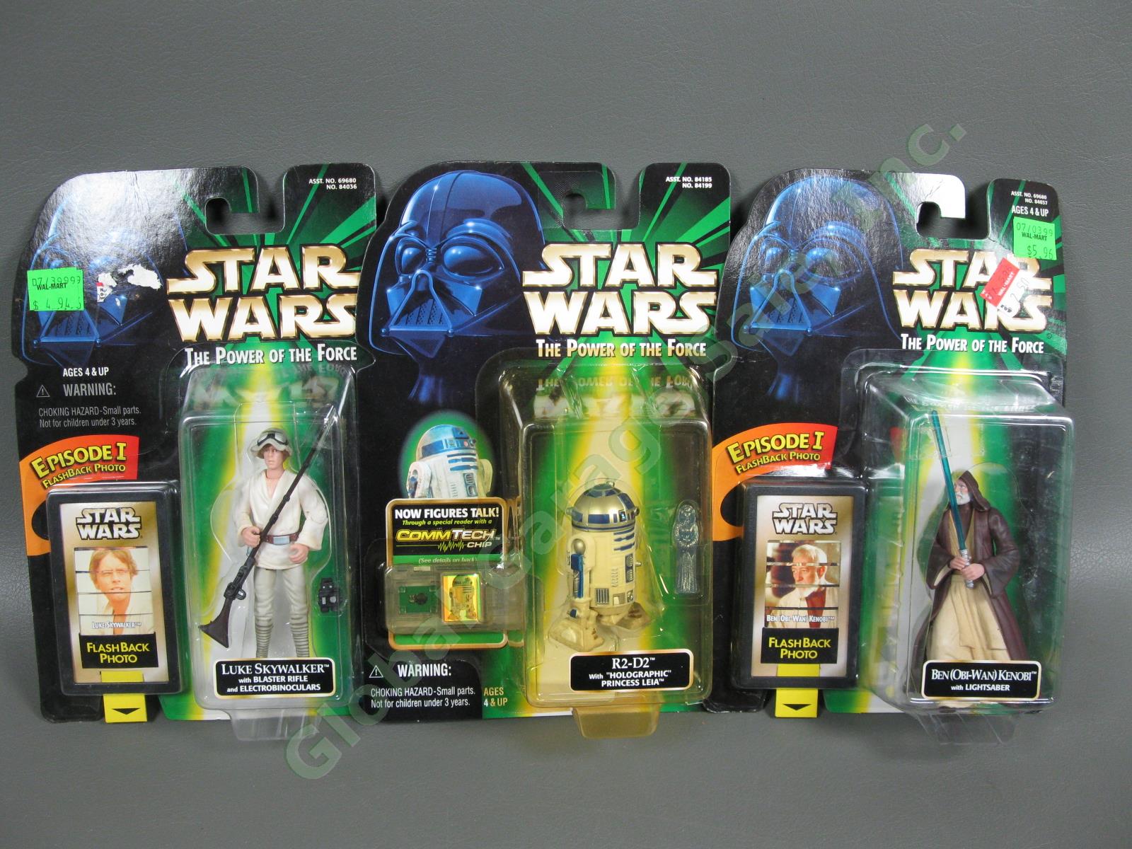 Star Wars IV New Hope POTF Commtech Flashback Photo Figure Lot Vader Luke Leia 3