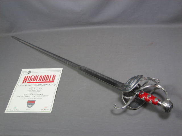 Highlander Colichemarde MacLeod Edition Sword Replica