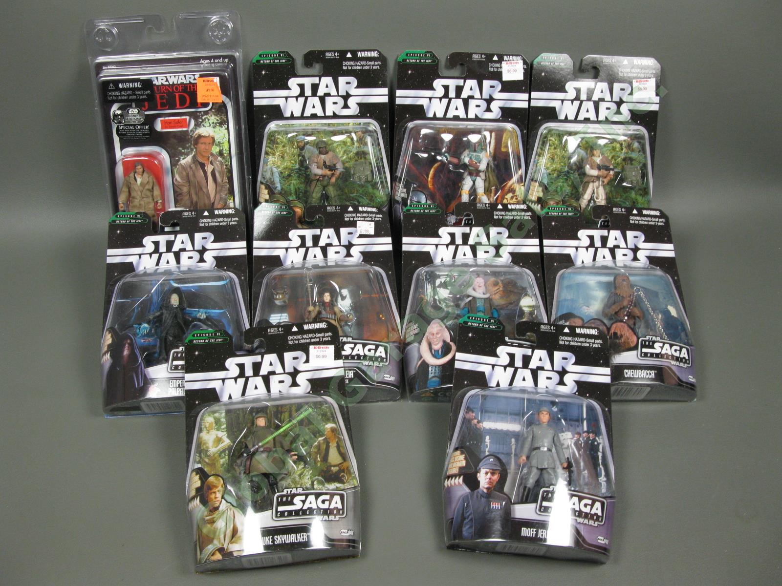 9 Star Wars 2006 Saga Collection VI Return Jedi Figure Lot Luke Skywalker Leia
