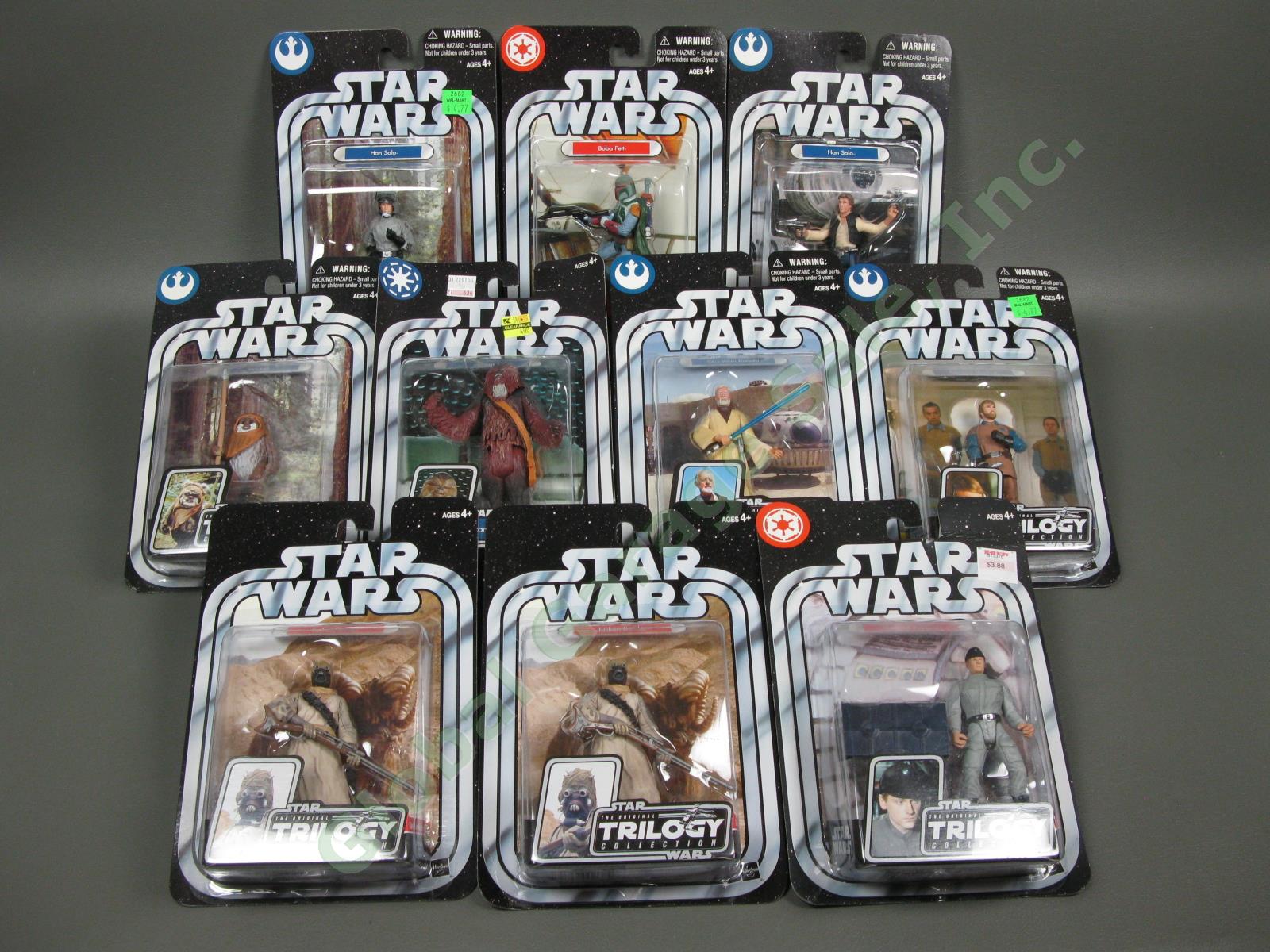 10 Star Wars 2004 Original Trilogy 2005 Saga Collection Figure Lot Boba Obi-Wan
